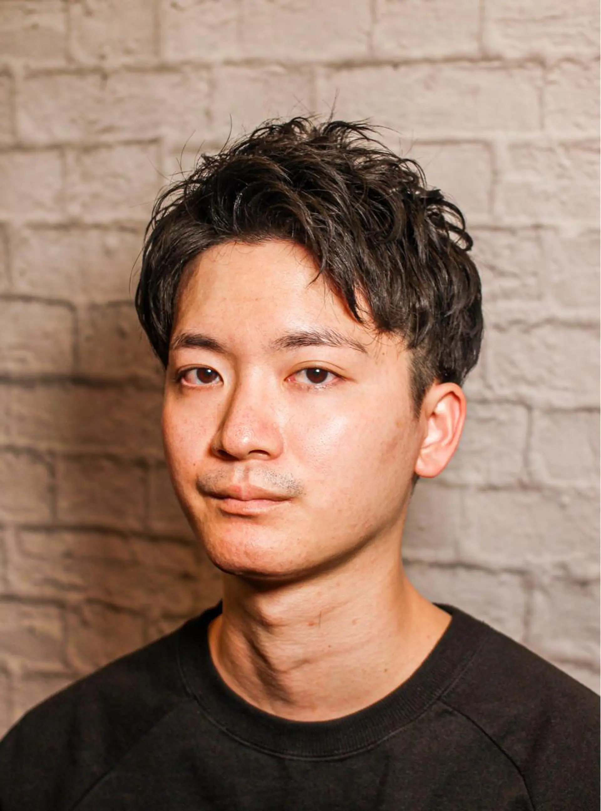 ショート パーマ メンズ 銀座マツナガ新宿野村ビル店所属・女性理容師 佐藤優菜のヘアスタイル