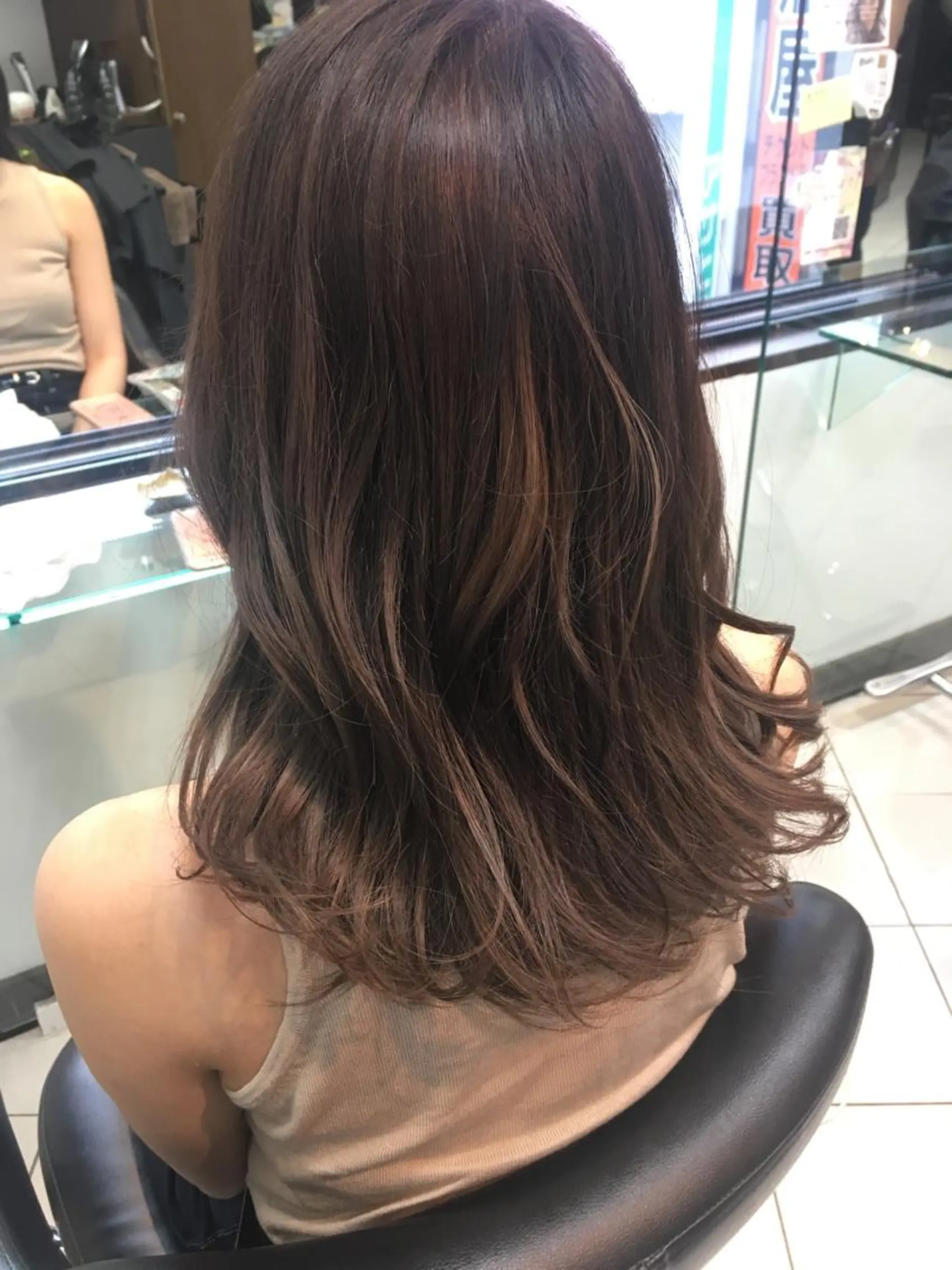 ミディアム カラー ベージュカラー 🎀透明感カラーෆ 🪄Maikoのヘアスタイル
