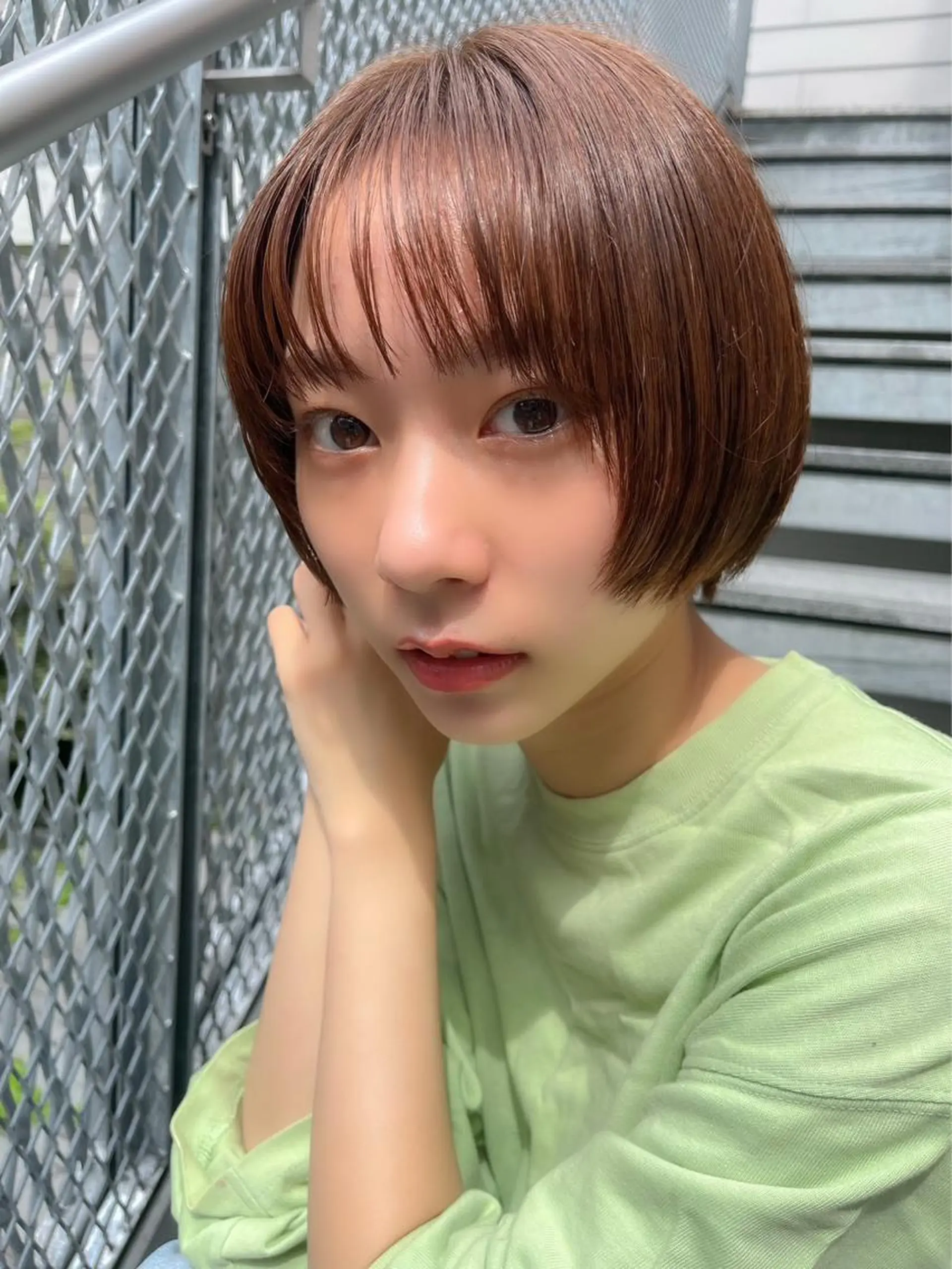 ショート KAZUKI新宿 カット　パーマのヘアスタイル
