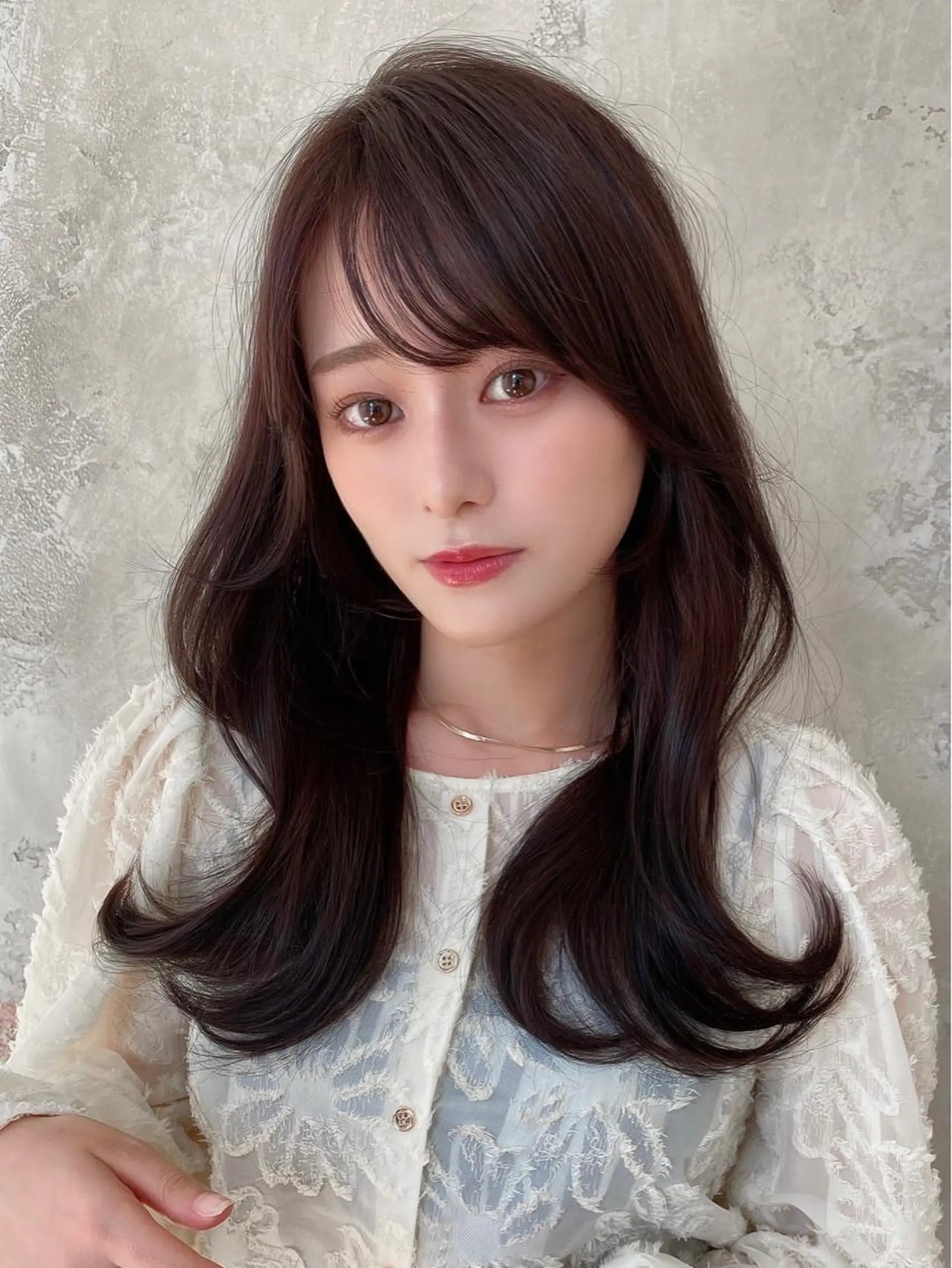 ロング くびれヘア 髪質改善 レイヤーカット ロング 縮毛矯正 トリートメント 🧡くびれヘア/前髪 顔周り🧡久原結衣のヘアスタイル