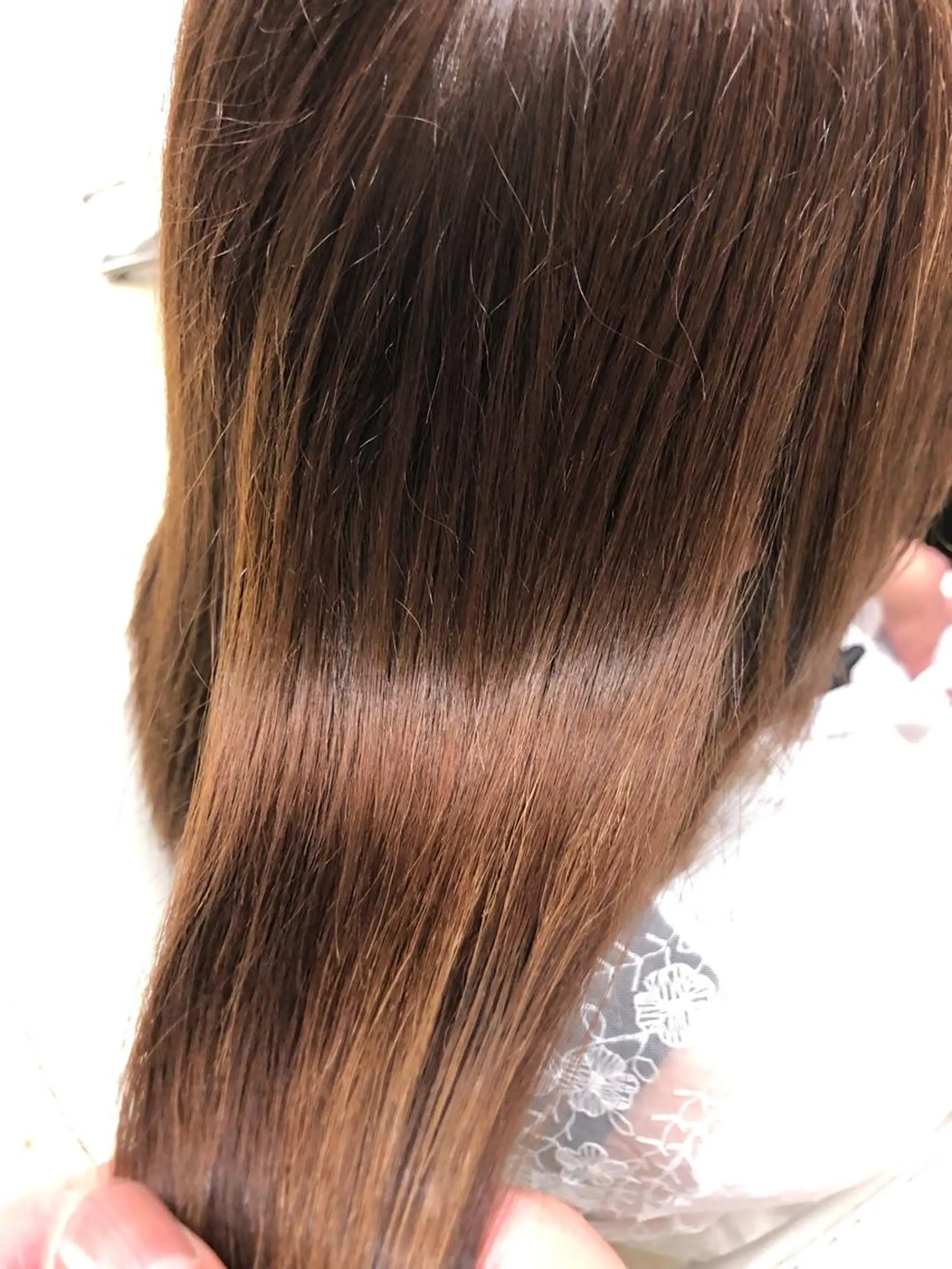 ミディアム カット 縮毛矯正 le. pidorgeのヘアスタイル