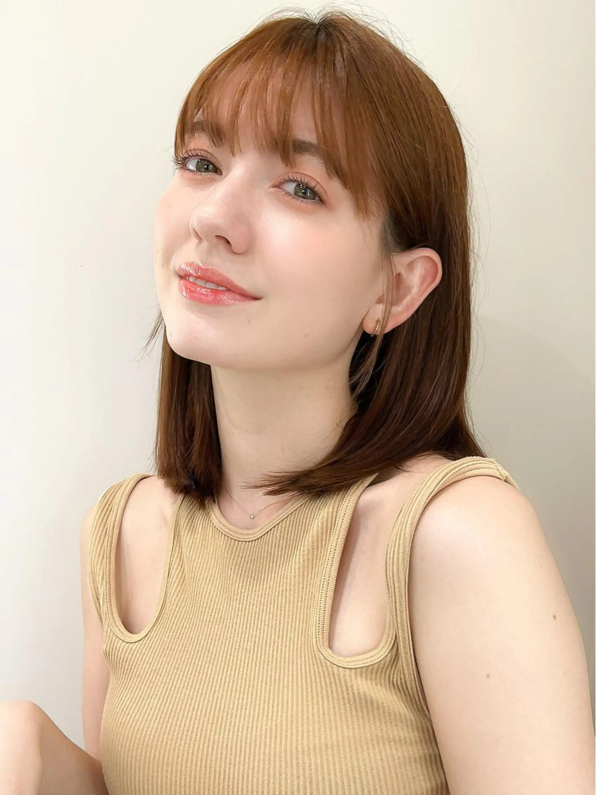 ミディアム カラー アッシュ ベージュカラー 透明感カラー 髪質改善 韓国風ヘア カット ヘアカラー トリートメント ✨髪質改善特化✨ kyousukeのヘアスタイル