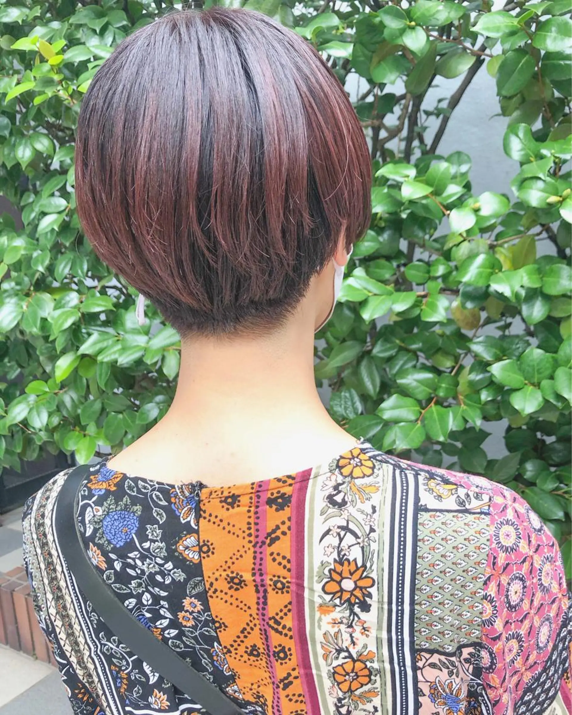 ショート カラー 長井 美佳のヘアスタイル