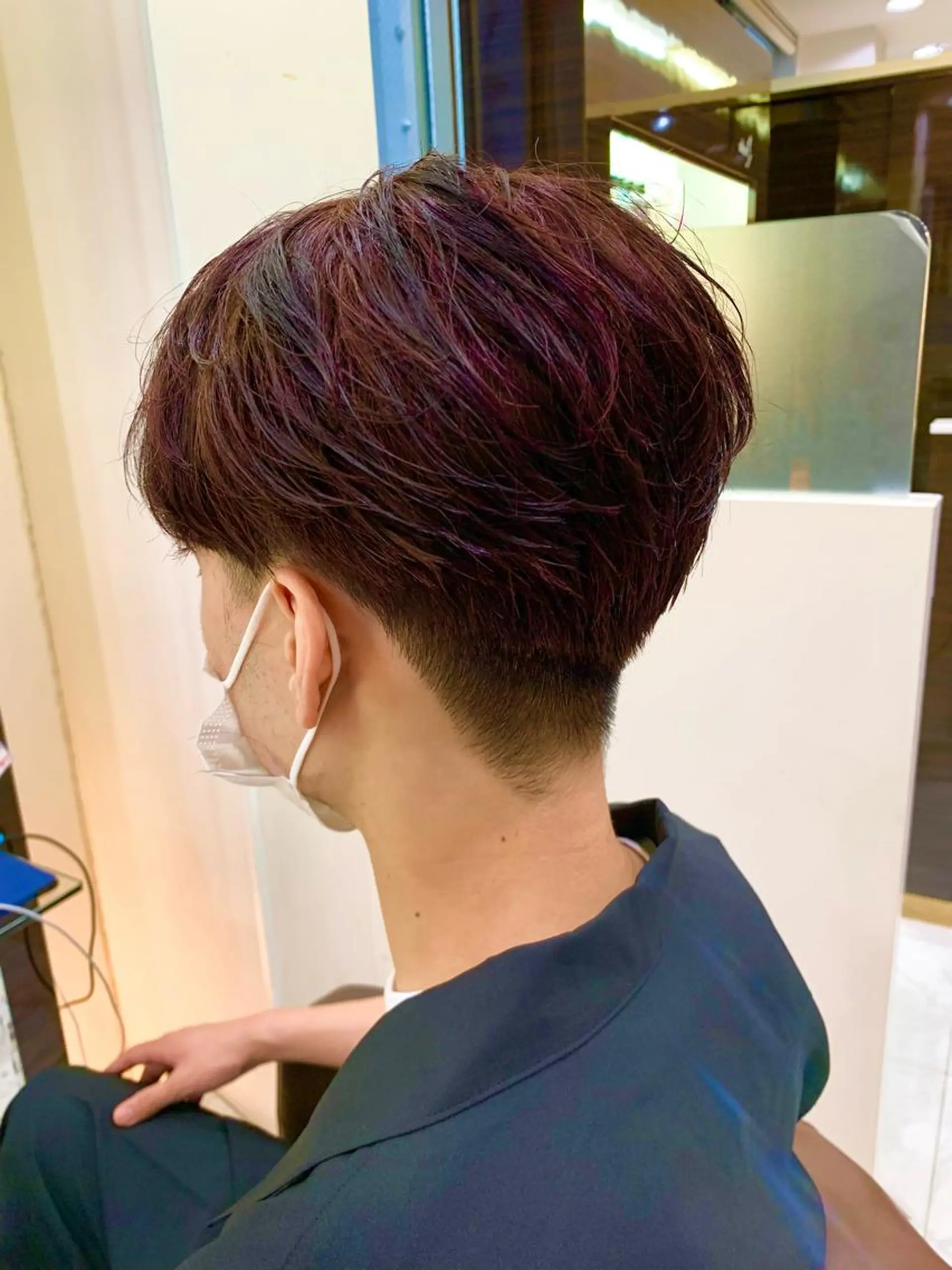 ショート メンズ メンズブリーチ RIKA💙パーマ 艶カラー💙のヘアスタイル