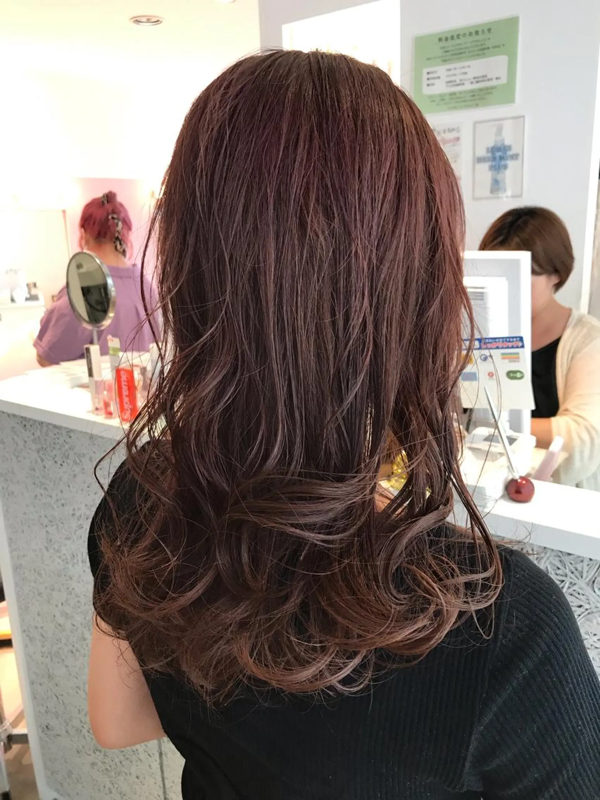 セミロング カット ヘアカラー トリートメント ヘッドスパ 所渉/韓国レイヤー /ウルフカットのヘアスタイル