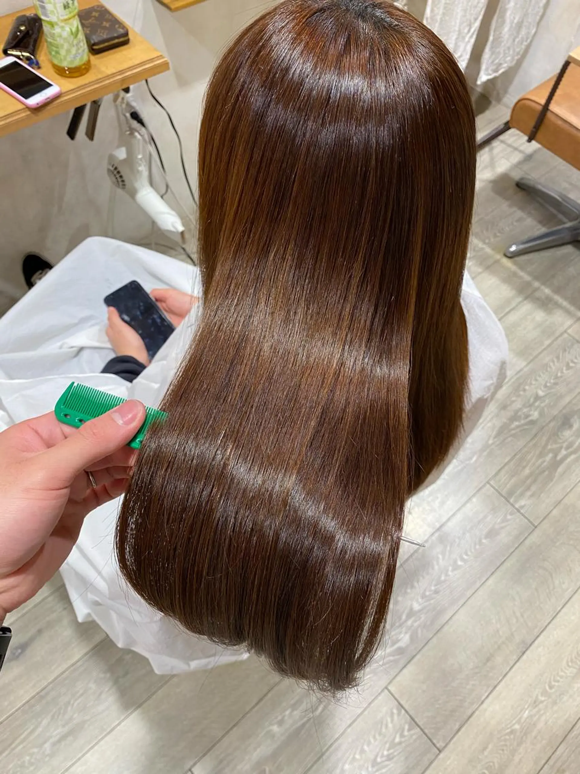 ロング カラー パーマ メンズ 縮毛矯正 安部 真輝のヘアスタイル