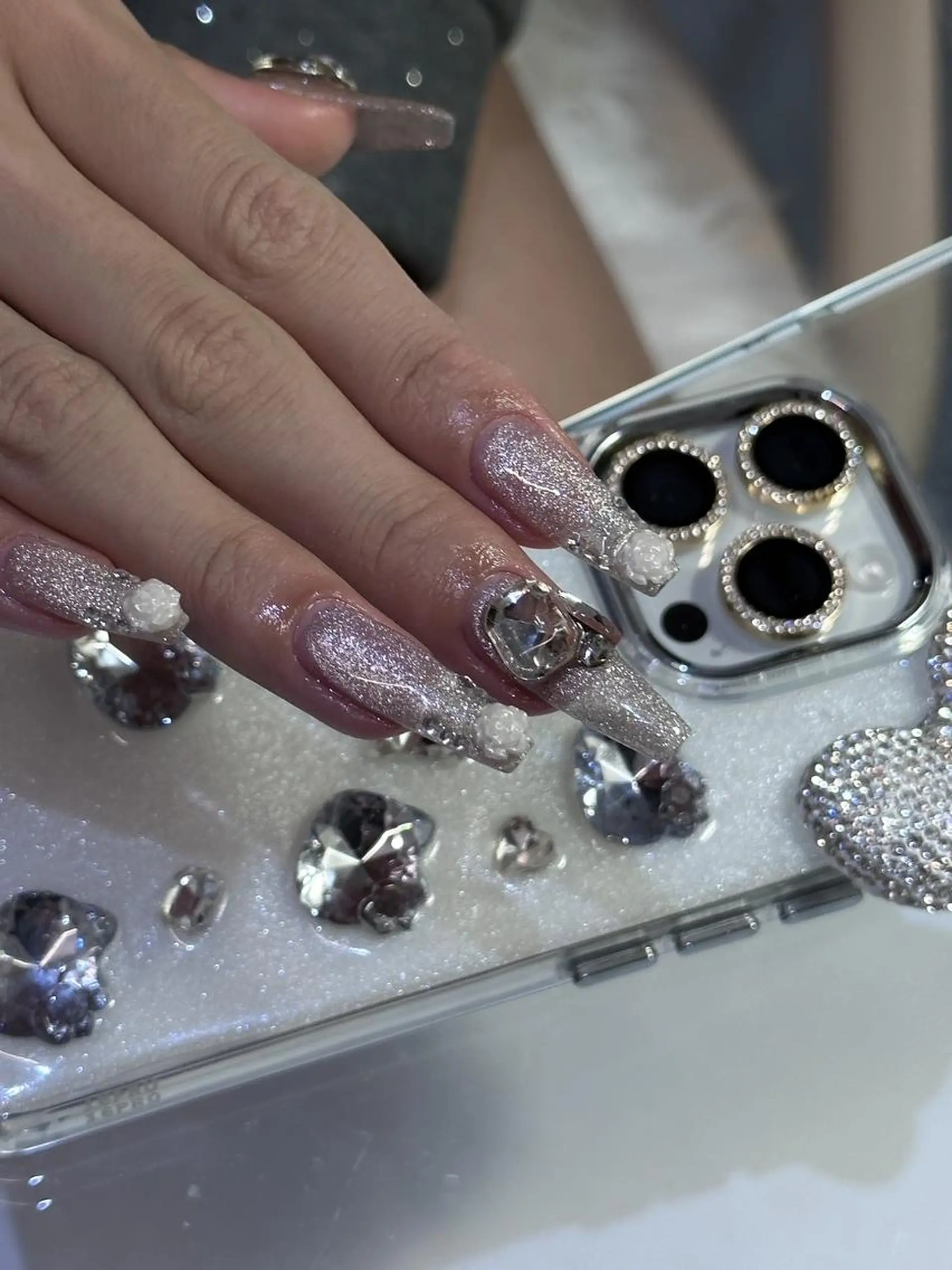 ネイル 韓国ネイル ワンホンネイル ハンドネイル fein. rion☁️のネイルデザイン