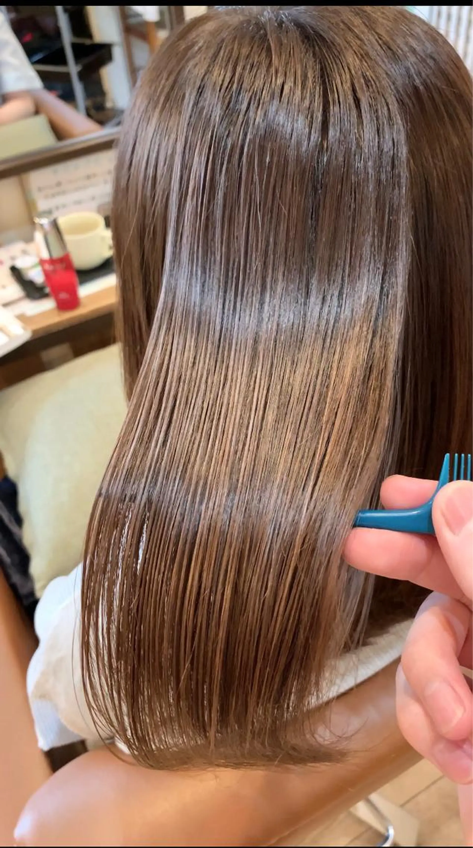 ミディアム パーマ 縮毛矯正 トリートメント lafith hair leco所属・西金 徹のヘアスタイル