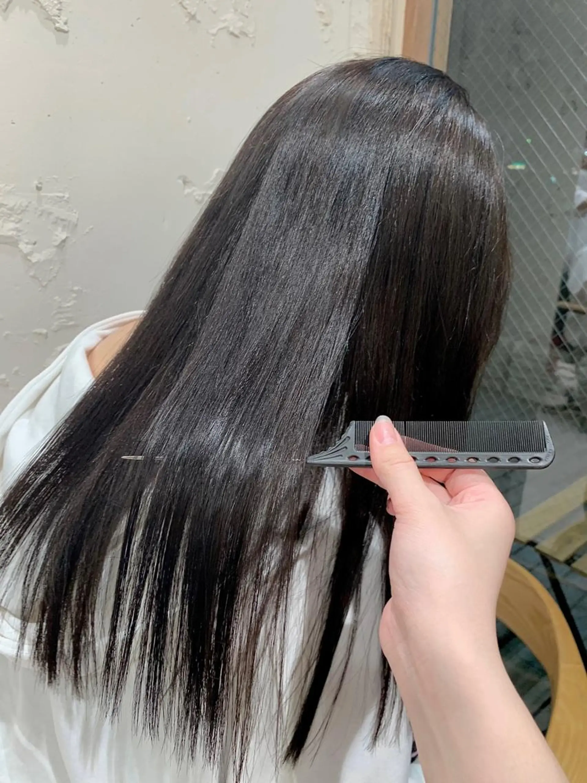 カラー ヘアカラー トリートメント 【髪質改善】 優菜のヘアスタイル