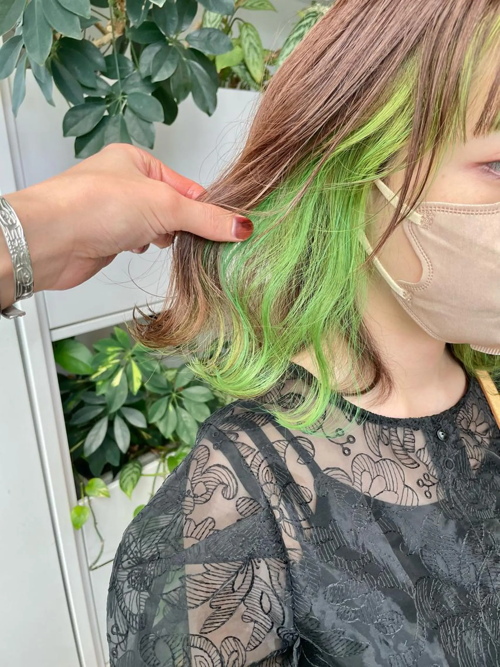 ミディアム ヘアカラー トリートメント 完全個室サロン💐 代表取締役💐梶谷のヘアスタイル
