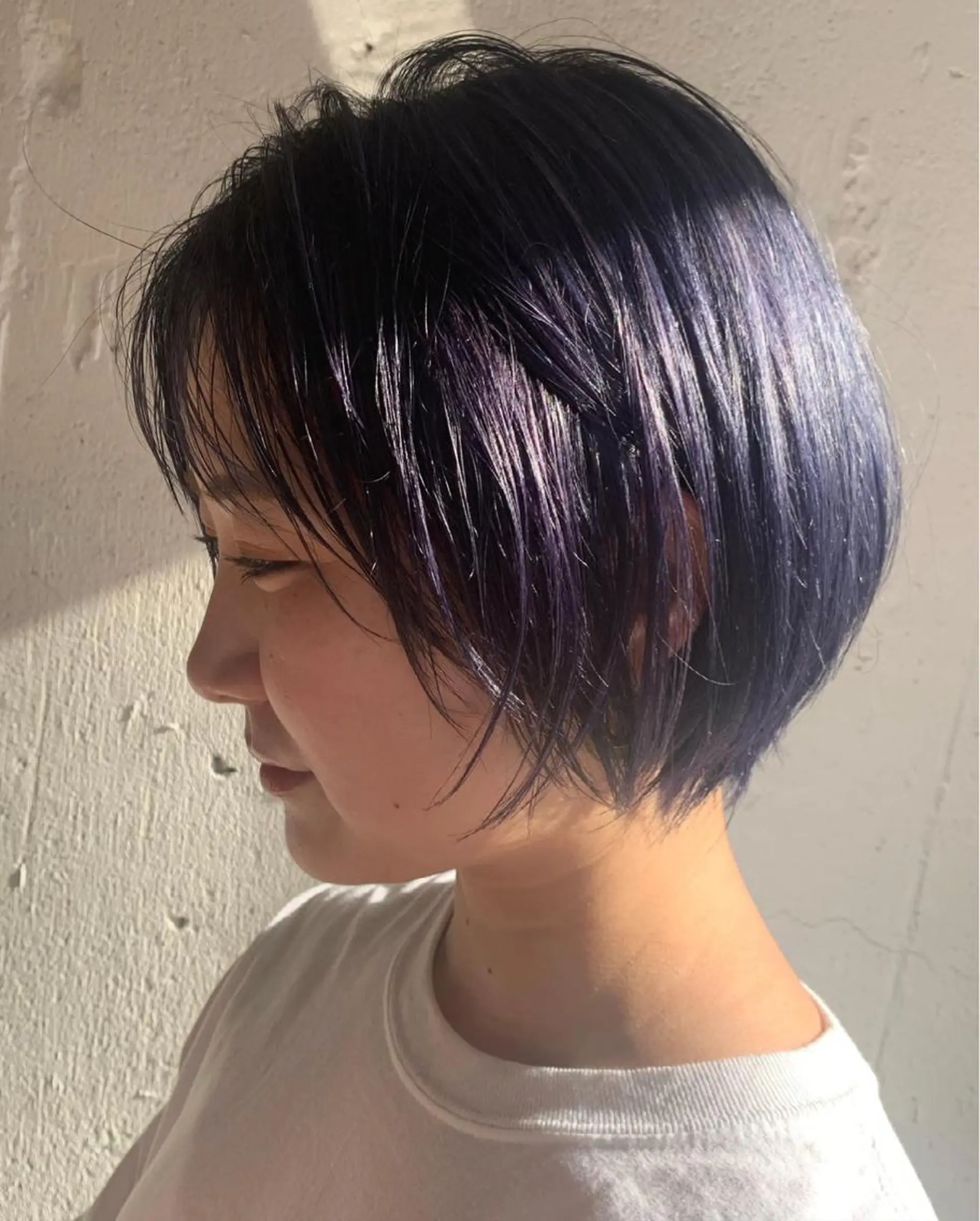 ショート カラー ブルーカラー Fuuu《フゥ》所属・シノザキ シンゴのヘアスタイル
