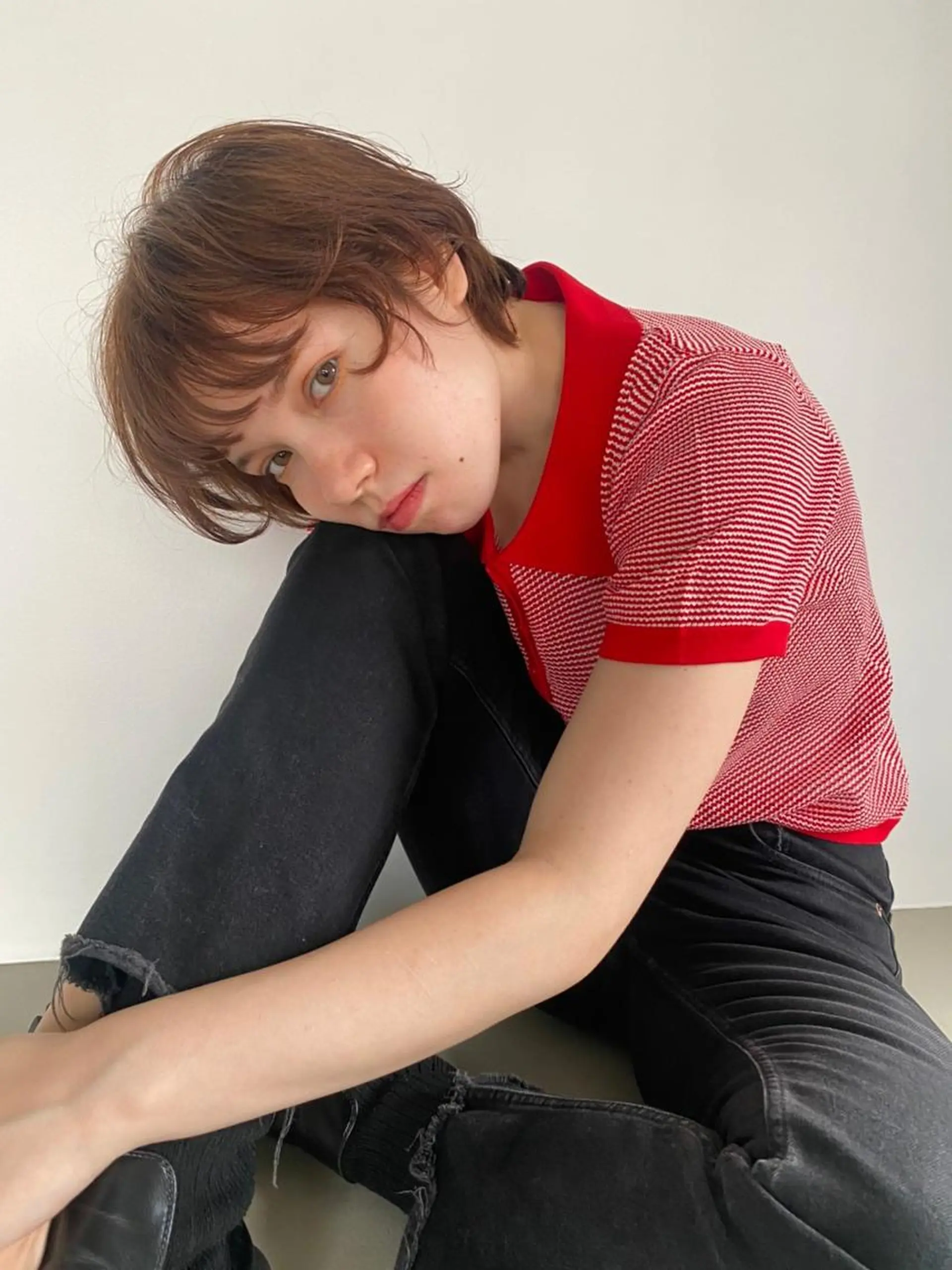 セミロング カラー パーマ ショートボブ セミロングパーマ アディクシーカラー ブリーチ ケアブリーチ ヘアカラー トリートメント CEINE OURのヘアスタイル