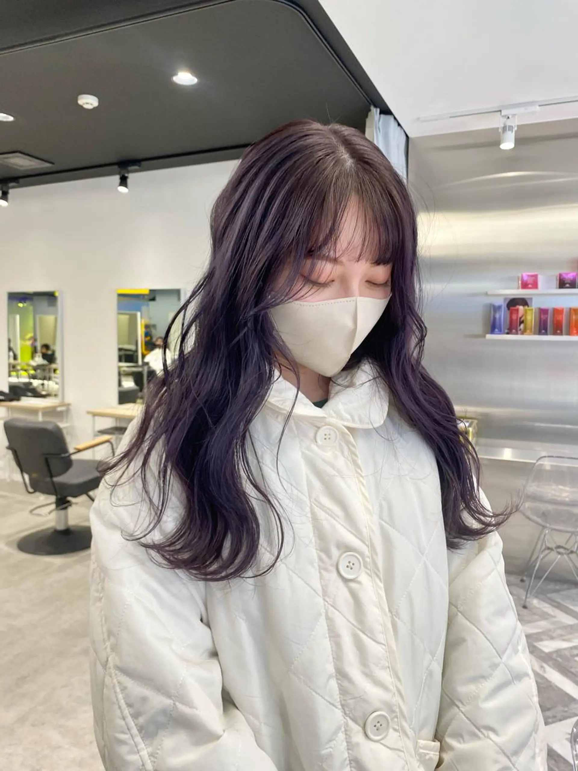 ロング カラー ブリーチ 透明感カラー ラベンダーカラー ヘアカラー otoha☆カラー/ レイヤー/八王子のヘアスタイル