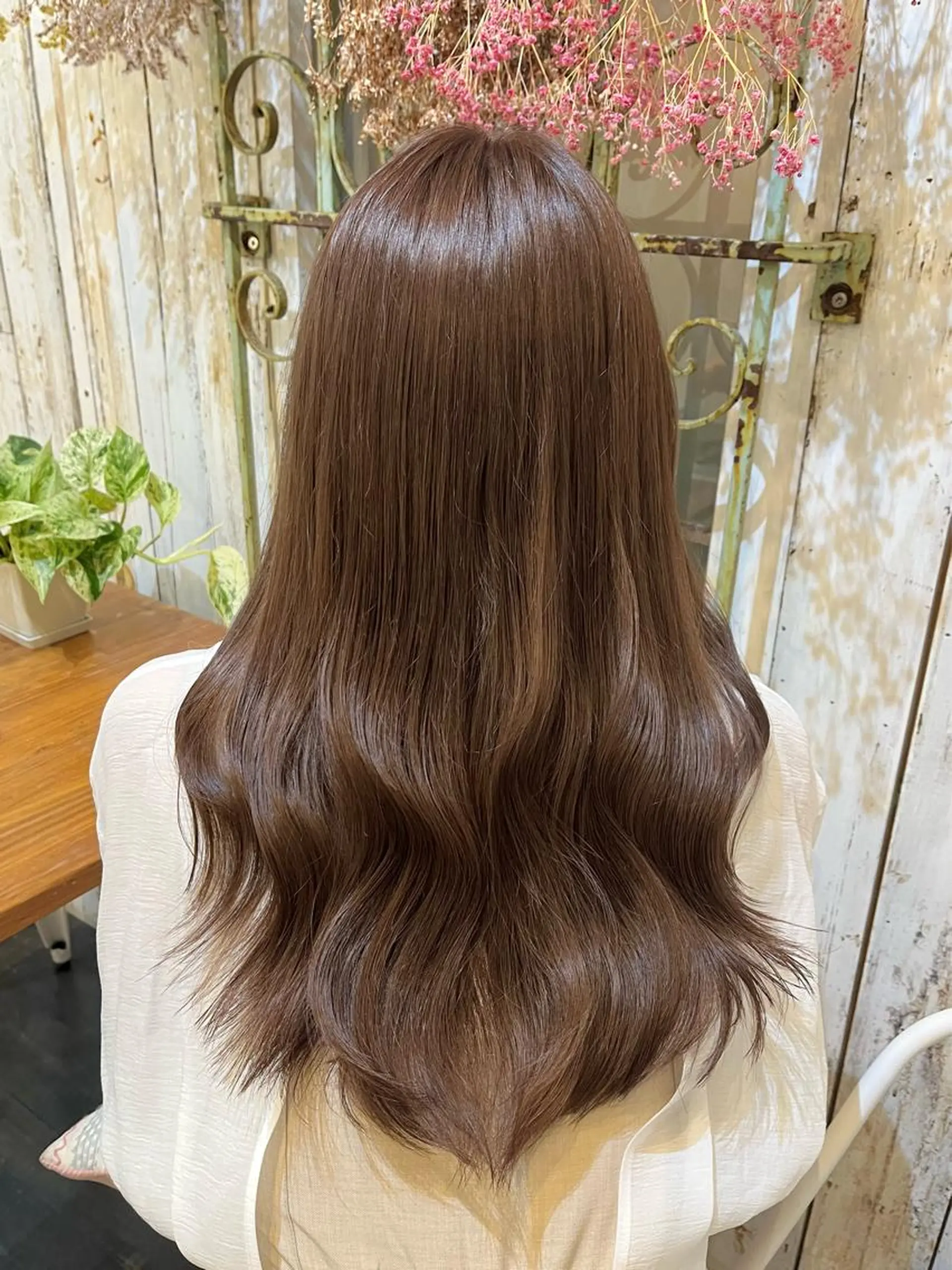 ロング カラー ベージュカラー 髪質改善カラー☆ ヘアアレンジmiyuのヘアスタイル