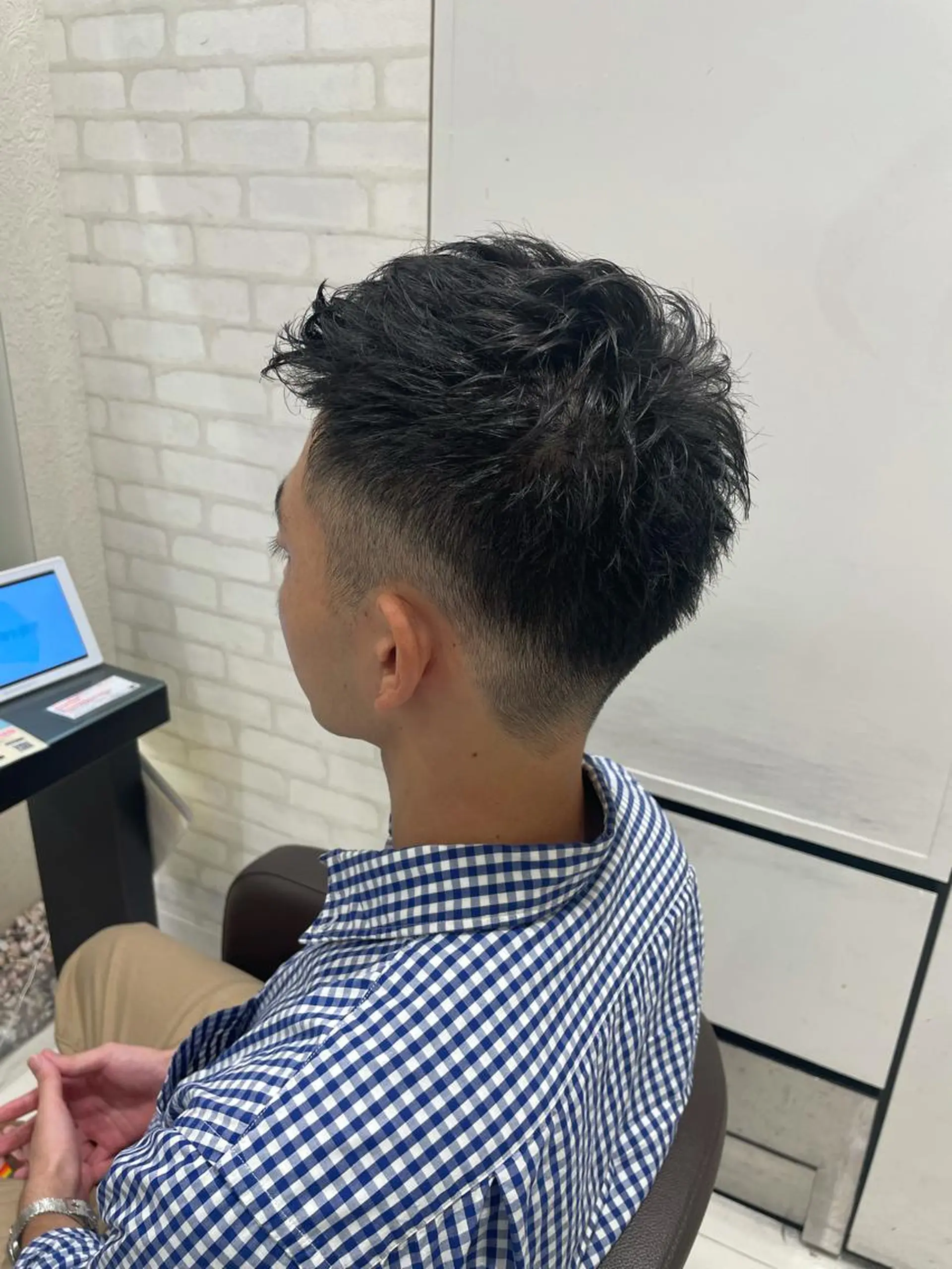 ショート メンズ カット EARTH 山﨑龍馬のヘアスタイル