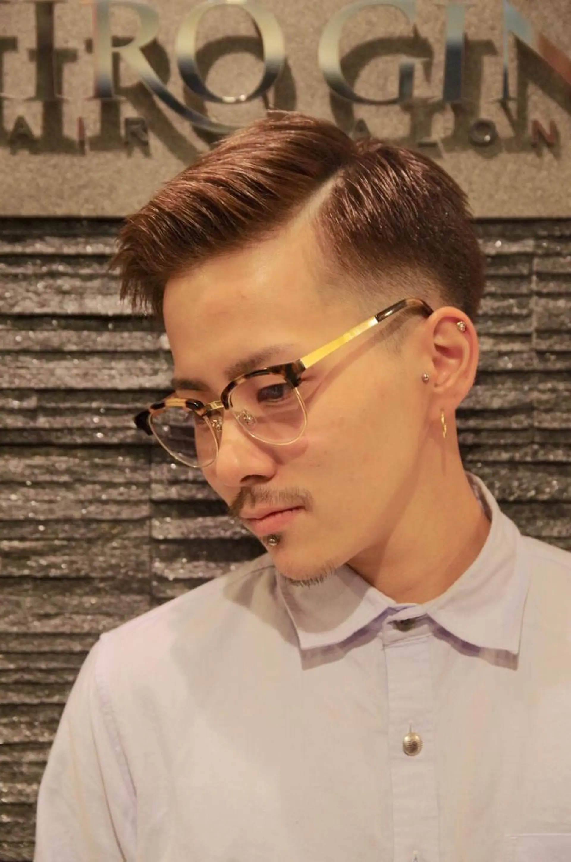 ショート メンズ フェードカット hiroginza新橋銀座口店モデル専用所属・岩間 佳祐のヘアスタイル