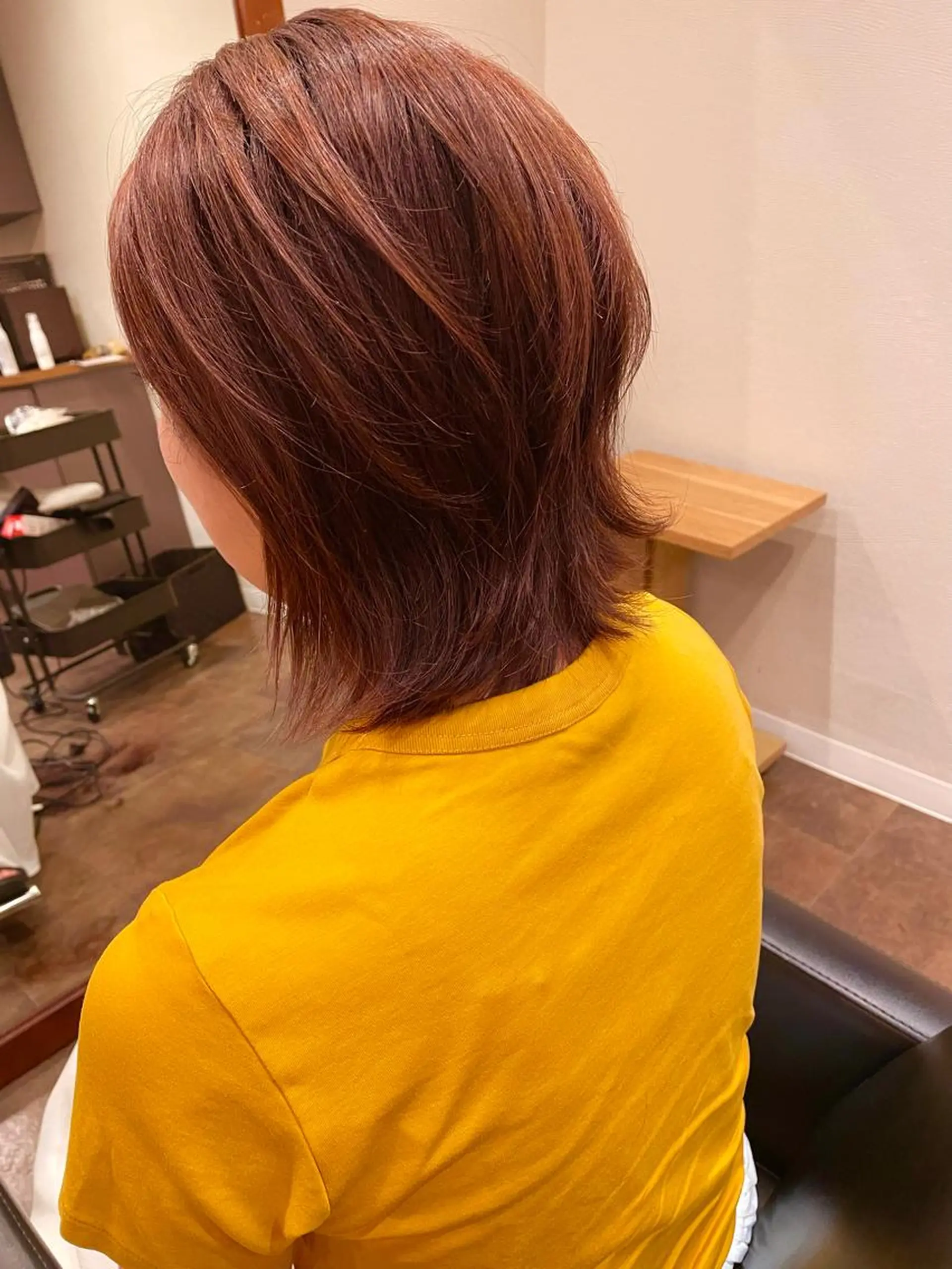 ミディアム カラー ピンクカラー ヘアカラー 北九州美容室 🕊️わかな✂︎のヘアスタイル