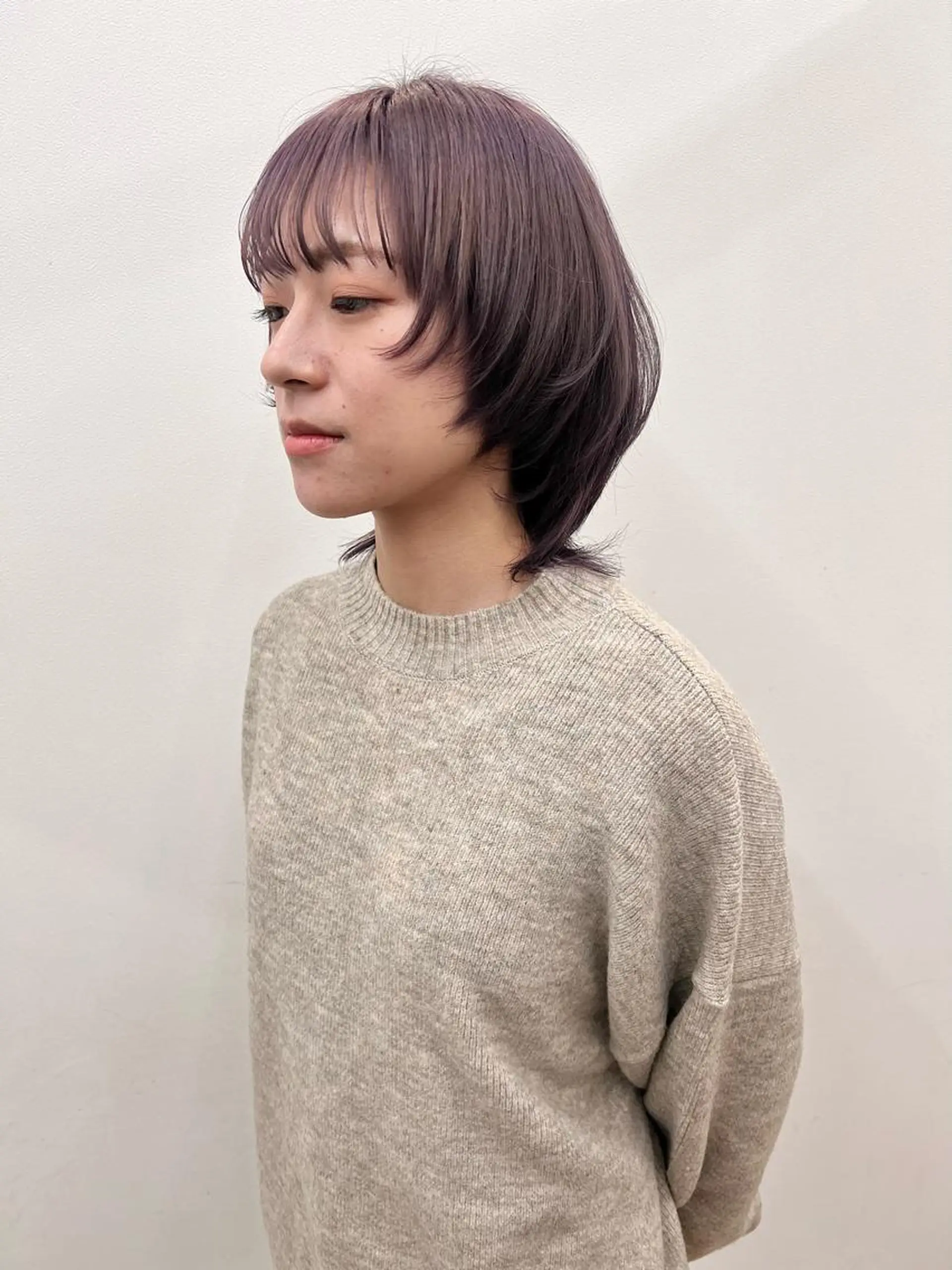 ミディアム ヘアカラー 青木 芽生のヘアスタイル