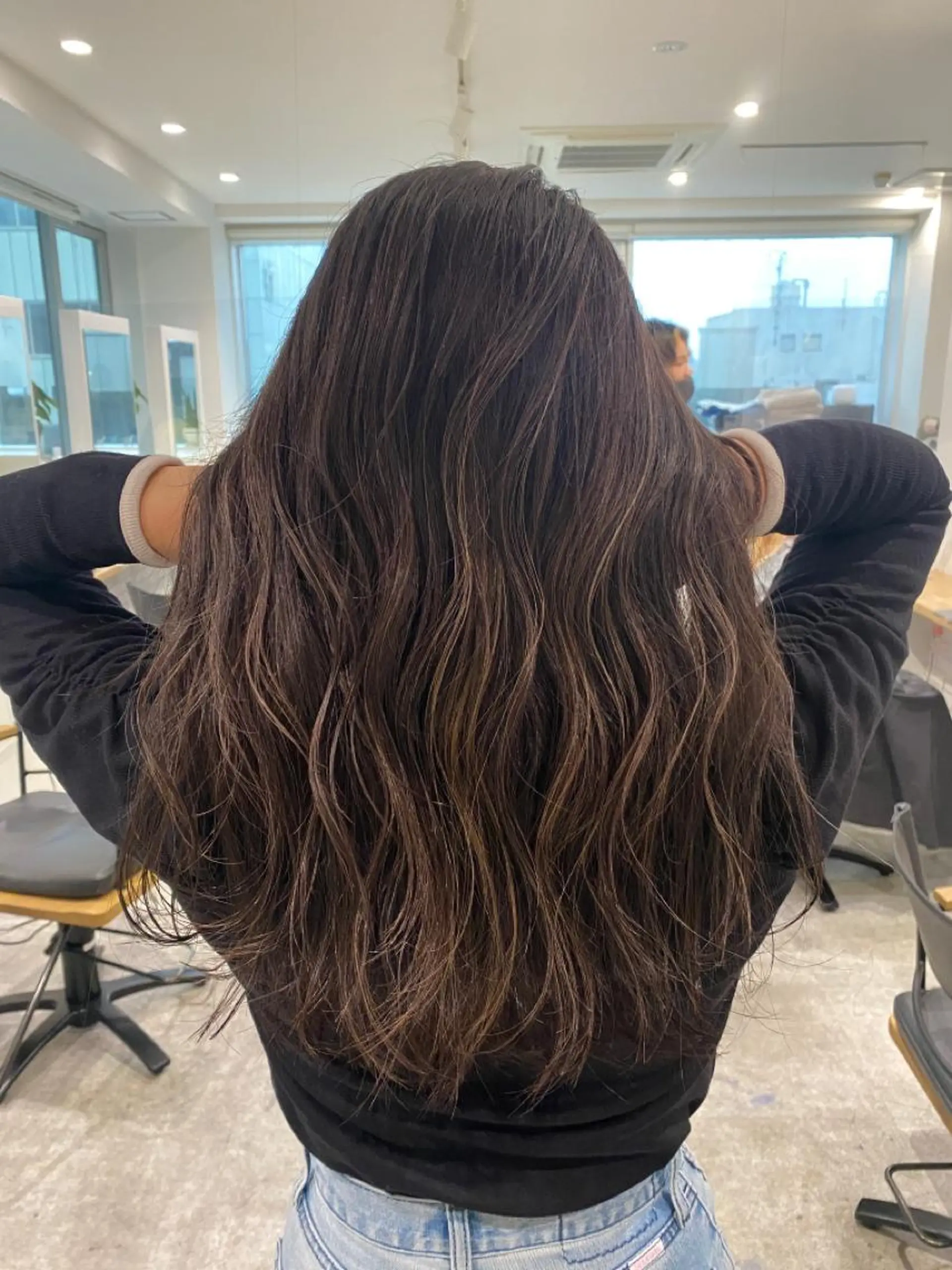 ミディアム カラー ハイライトカラー ハイライト ヘアカラー トリートメント JIL BLAN 京都のヘアスタイル