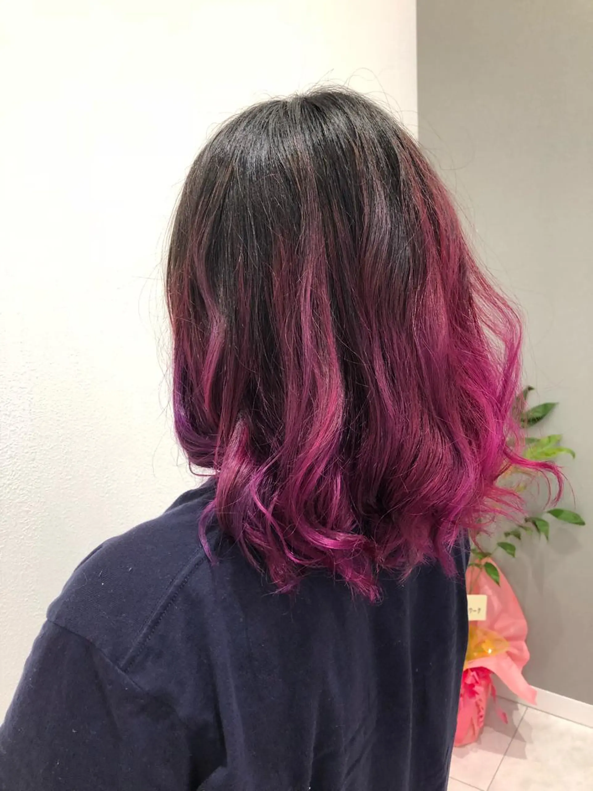ミディアム ヘアカラー 岸 保奈美のヘアスタイル