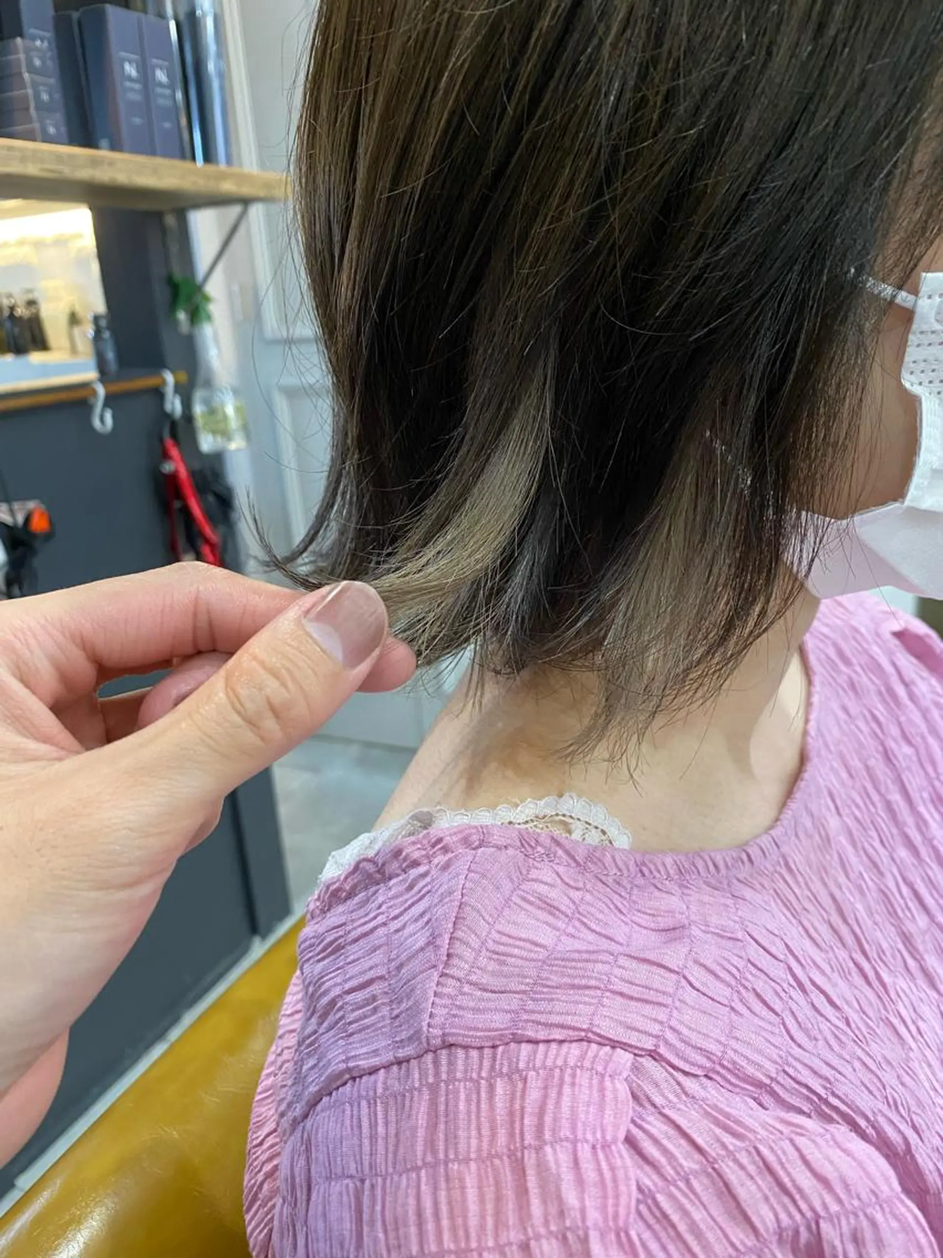 ミディアム SHIAN立川 及川望のヘアスタイル