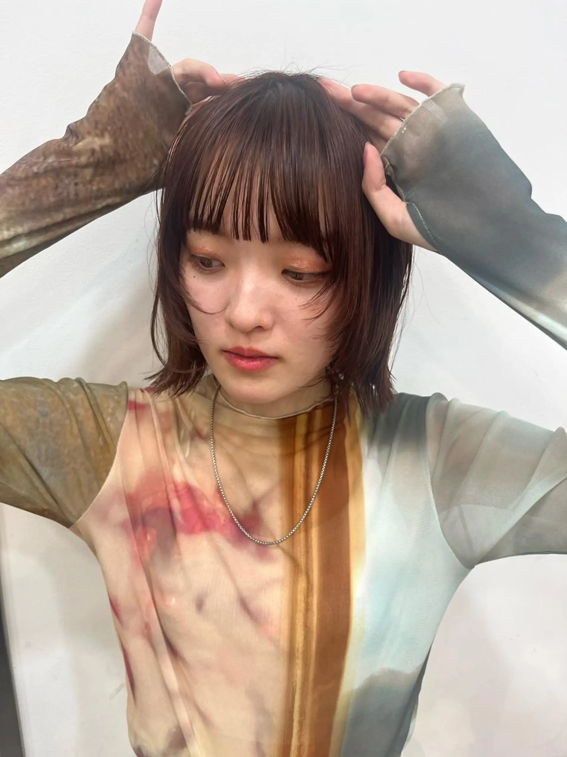 ショート カラー ブリーチ ハイライトカラー ハイライト 新宿 似合わせカラー HINAのヘアスタイル