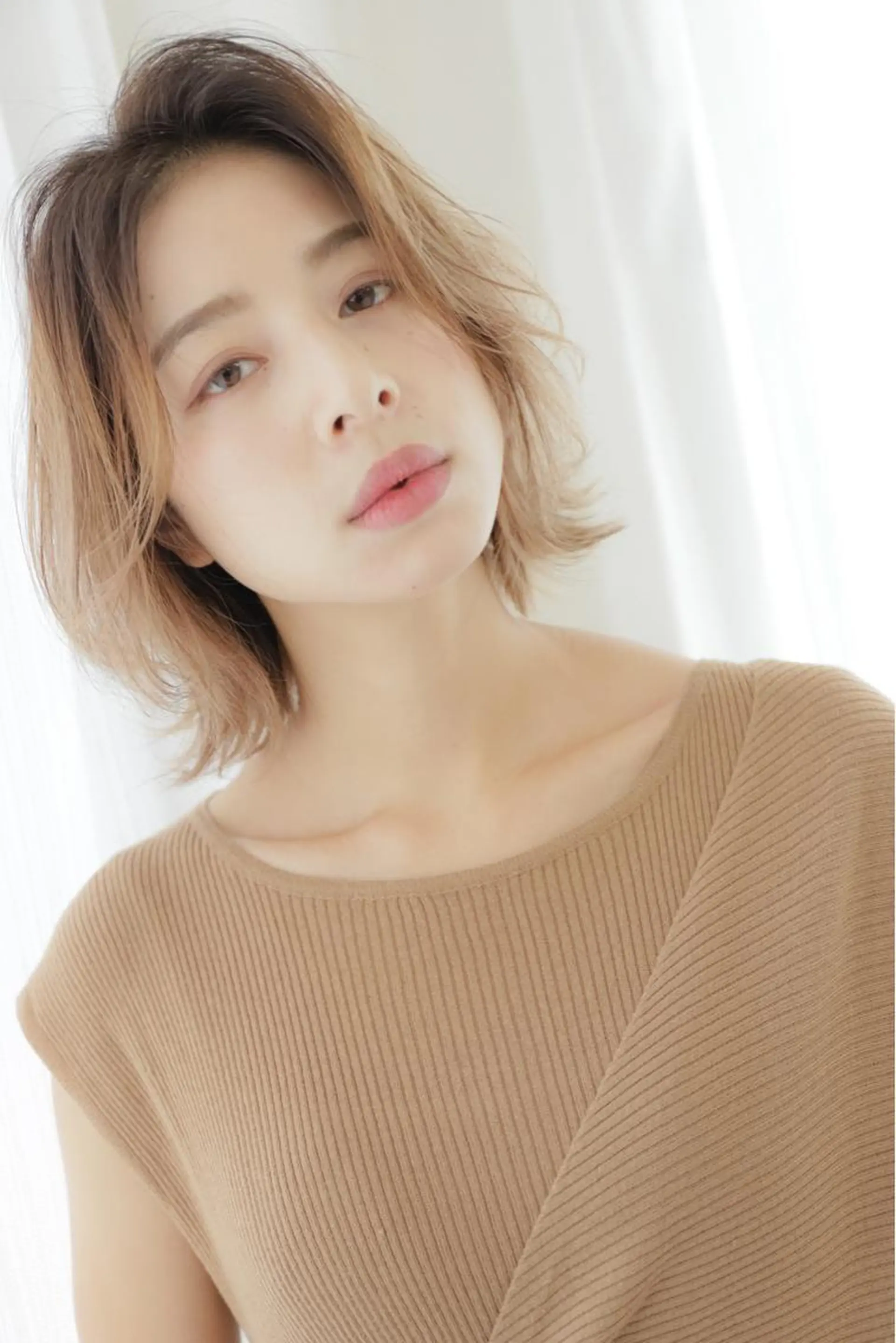 ミディアム ボブ ウルフカット ウルフボブ 大沼 佑英のヘアスタイル