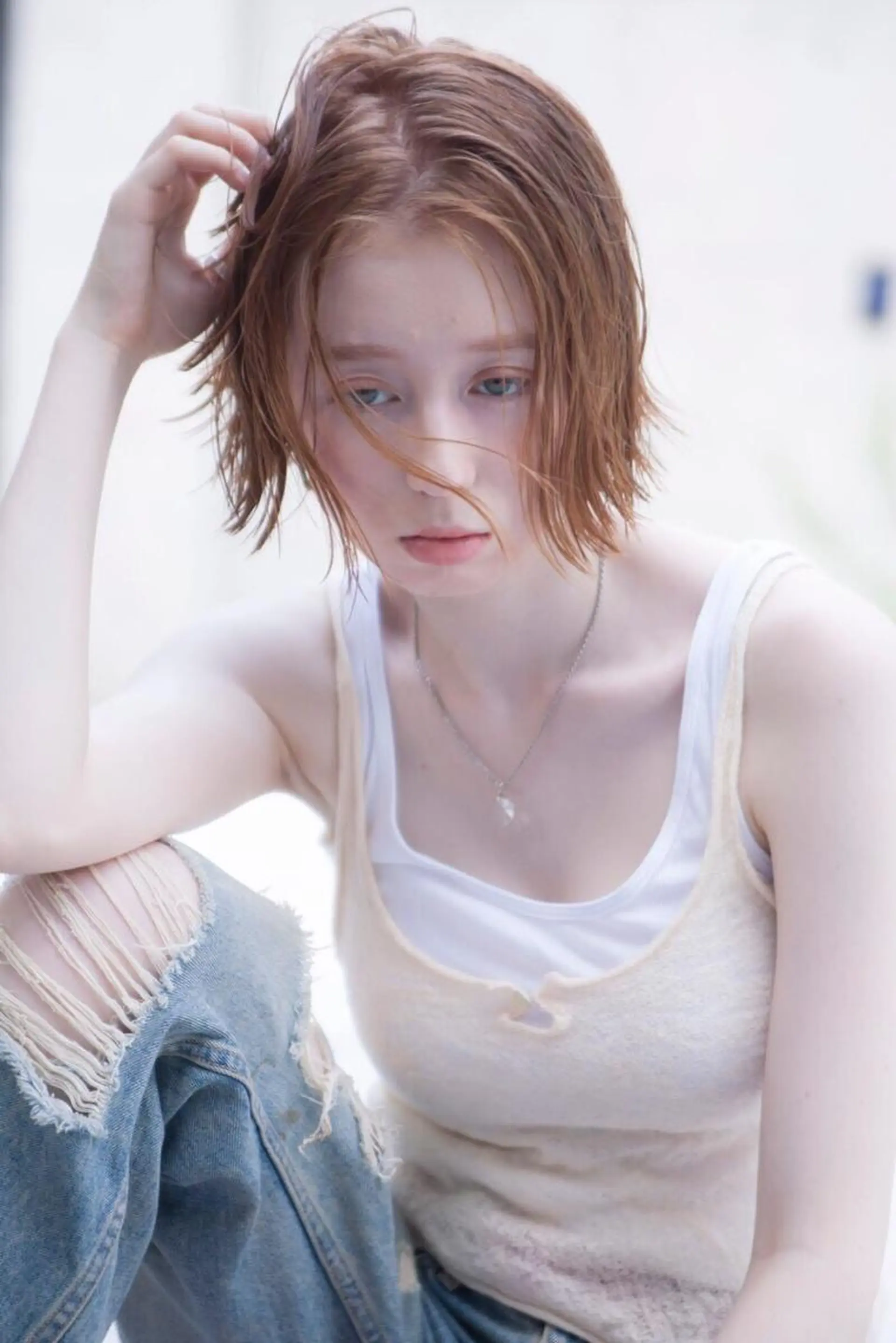 ミディアム カラー hao所属・西山 頌太のヘアスタイル