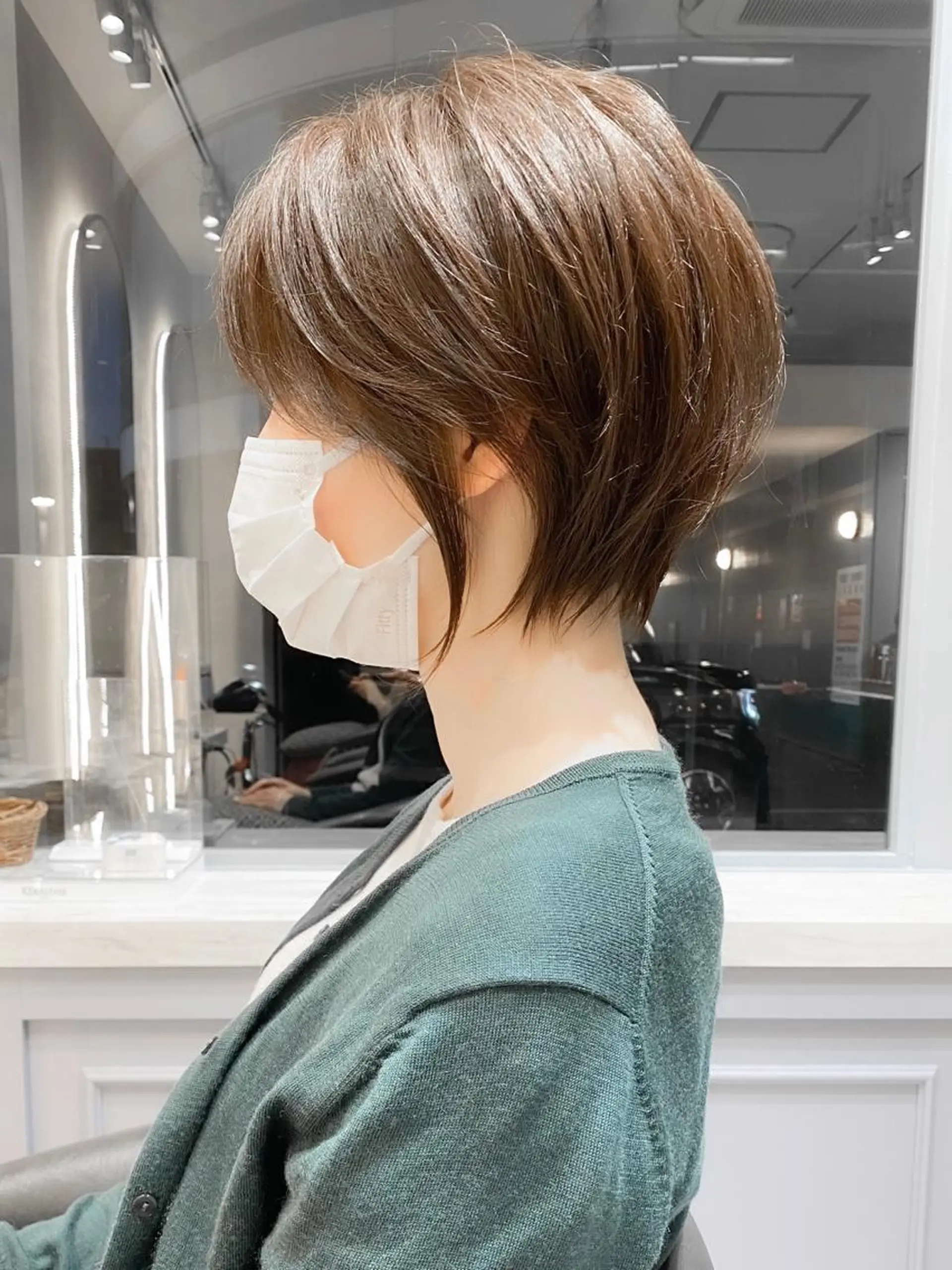 ショート カラー ショートボブ ボブ ショートヘア カット トリートメント ショート ショートボブ斉藤航人のヘアスタイル