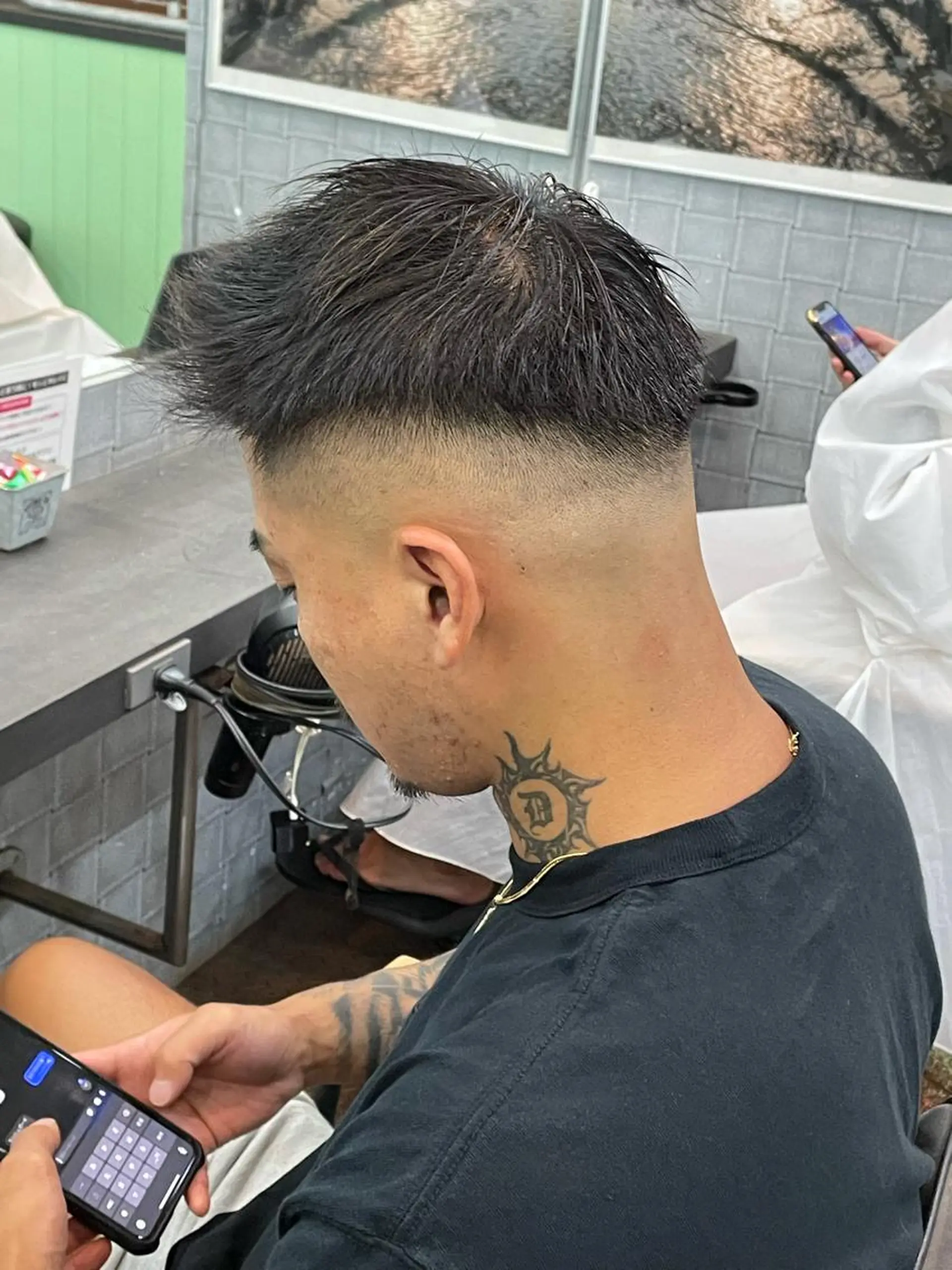 メンズ フェードカット スキンフェード カット Le'a所属・渋谷/フェード/ 國分 翔のヘアスタイル