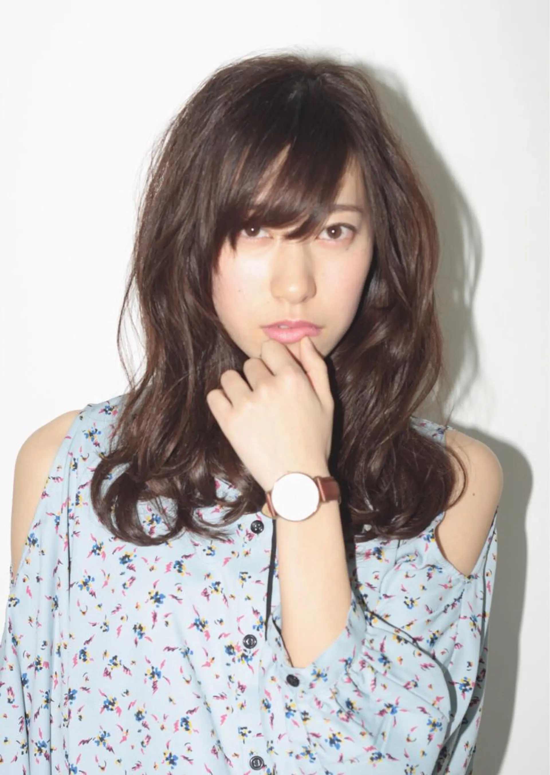 セミロング カラー RESBORN所属・長岡 大偉のヘアスタイル