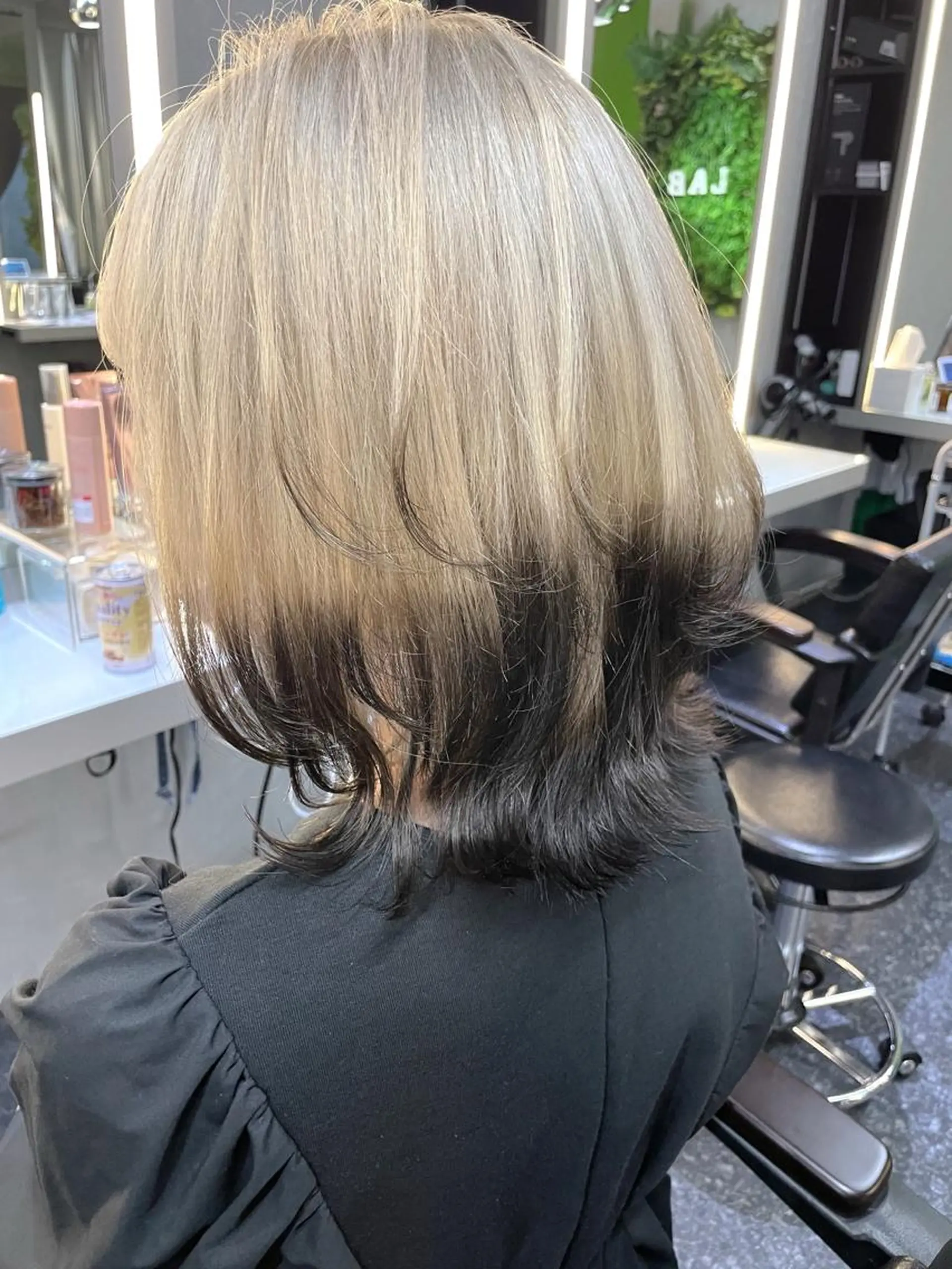 ミディアム ウルフカット ヘアカラー トリートメント hair salon Lihina所属・韓国ヘア🇰🇷 佐藤史奈のヘアスタイル