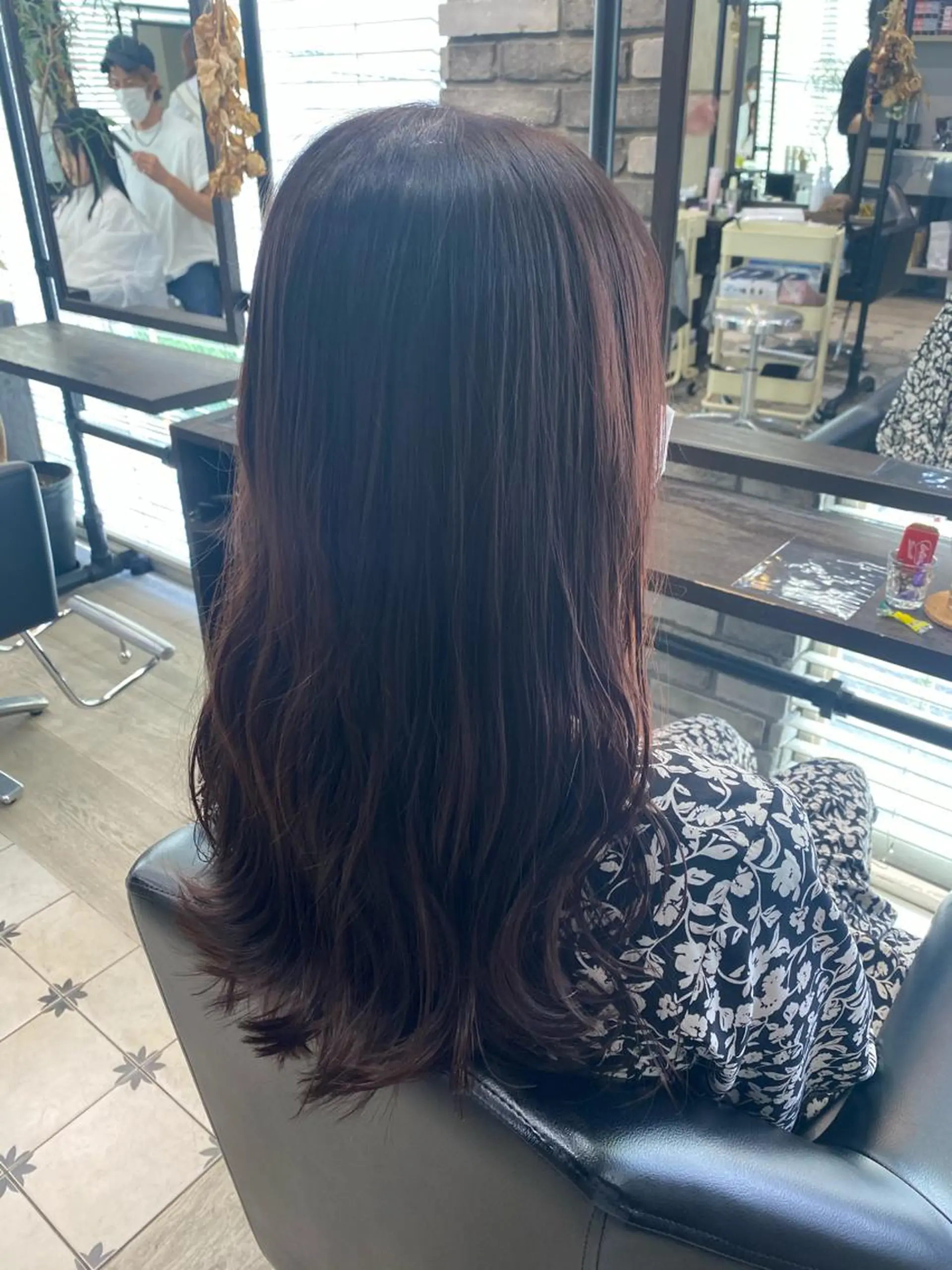 ロング カラー ブラウンカラー ピンクカラー ピンクブラウン 学生 トリートメント 韓国ヘア☁️ mitsukiのヘアスタイル