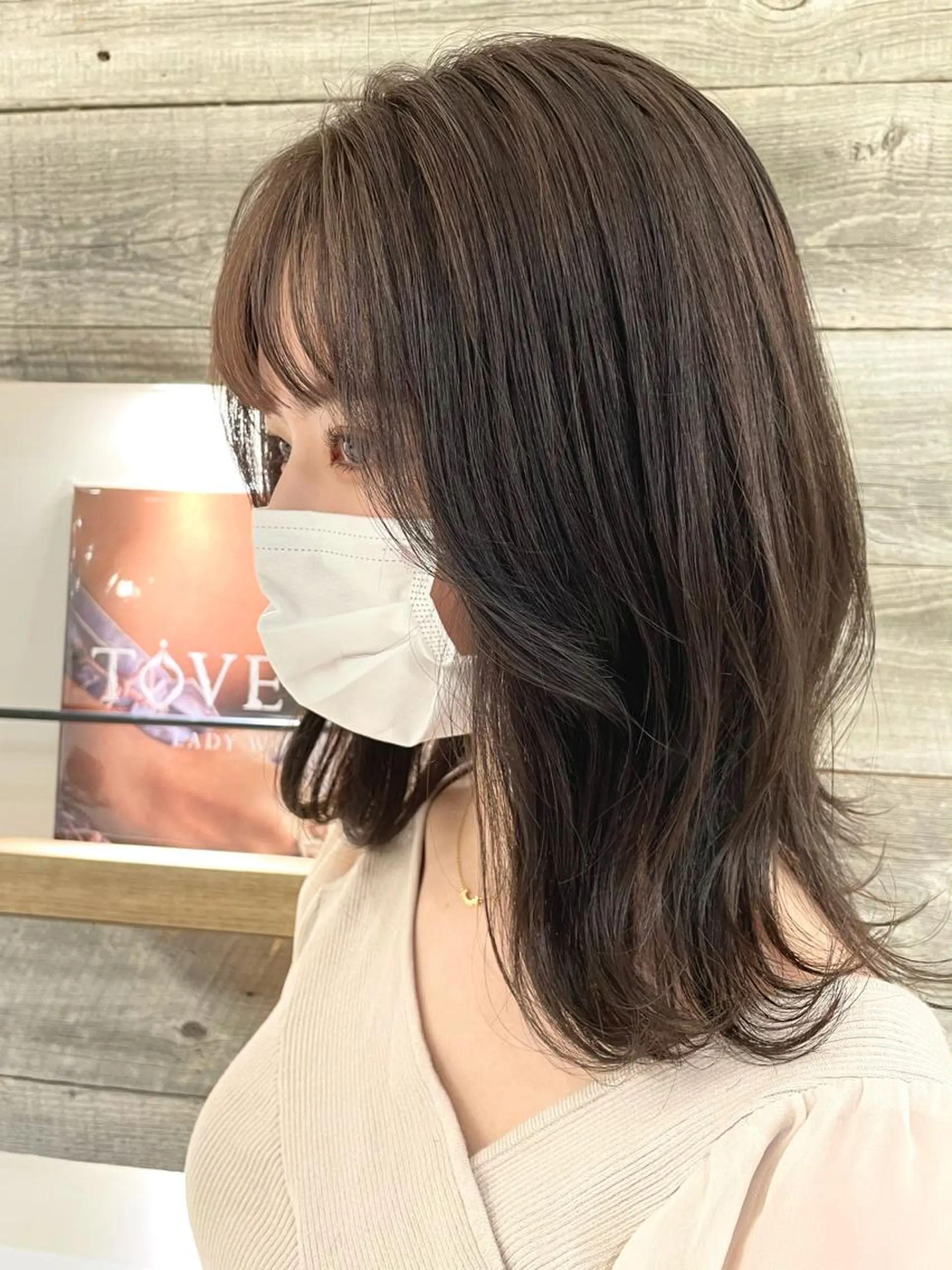 セミロング カラー アッシュ アッシュブラウン ブラウンカラー 韓国風ヘア レイヤーカット 卒業式受付中🌻 肥田亜沙美のその他イメージ