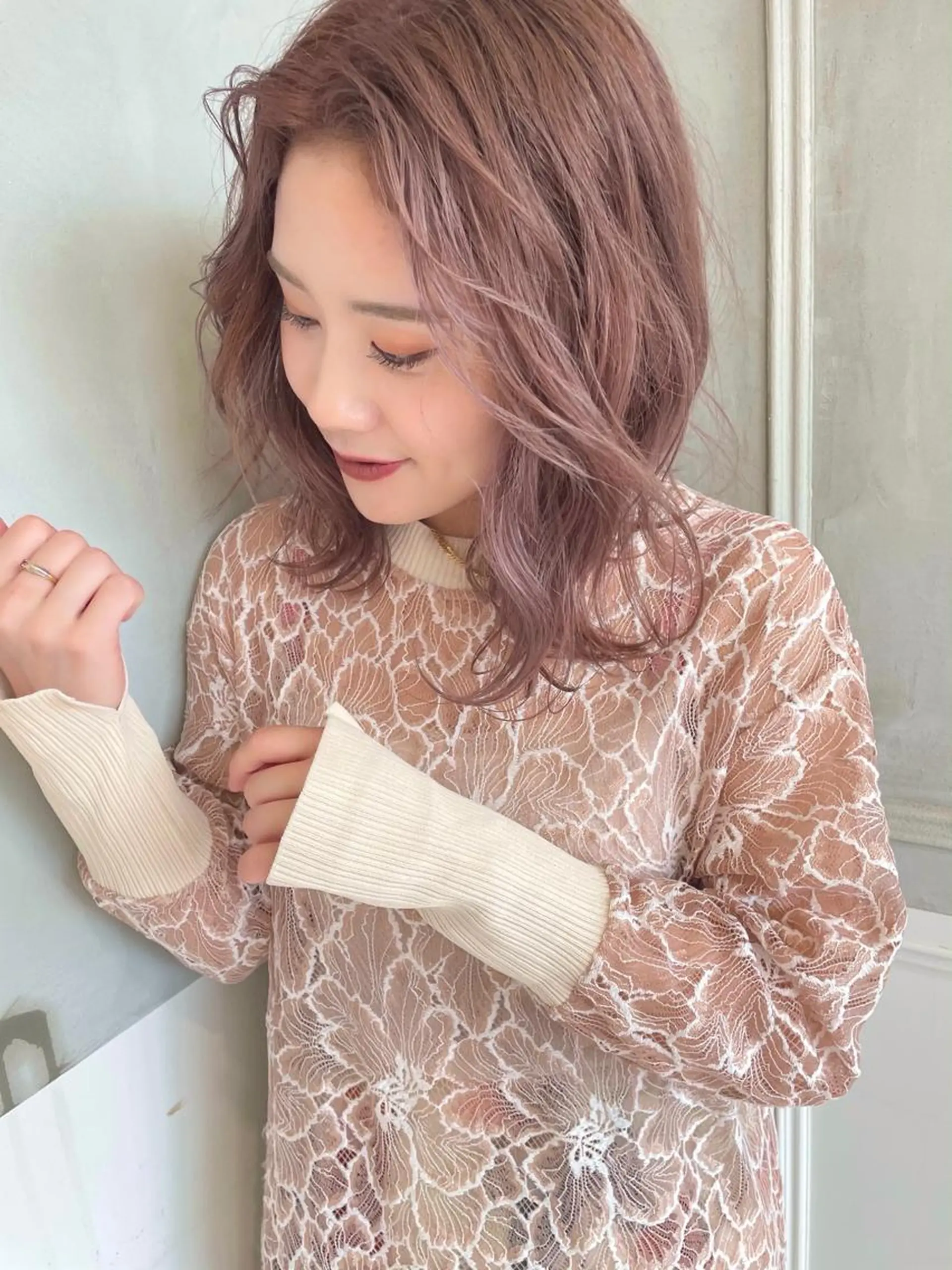 ミディアム 🎀韓国レイヤー 🇰🇷mireiのヘアスタイル