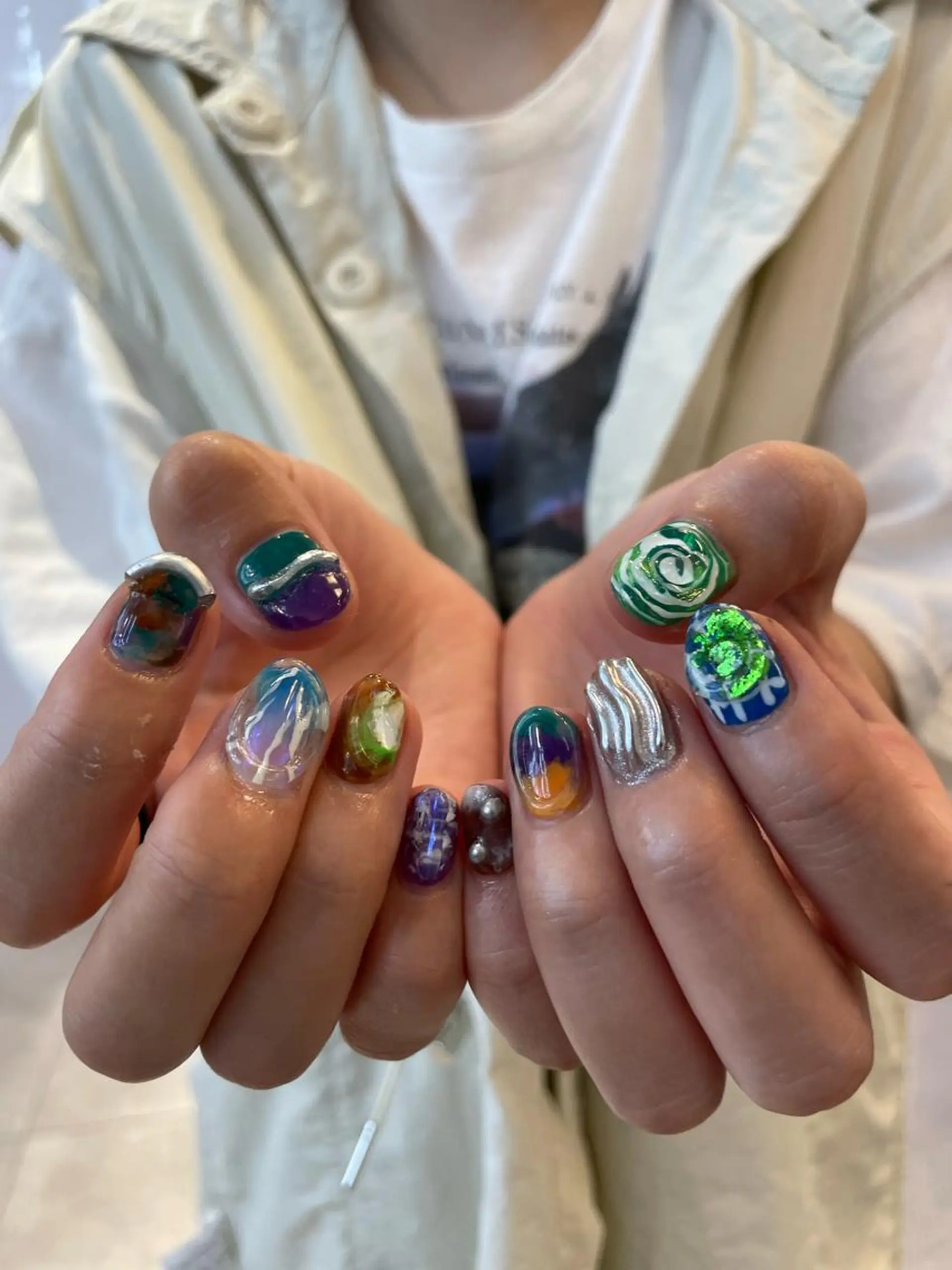 ネイル ハンドネイル hair&nail ☯️アイリ☯️のネイルデザイン