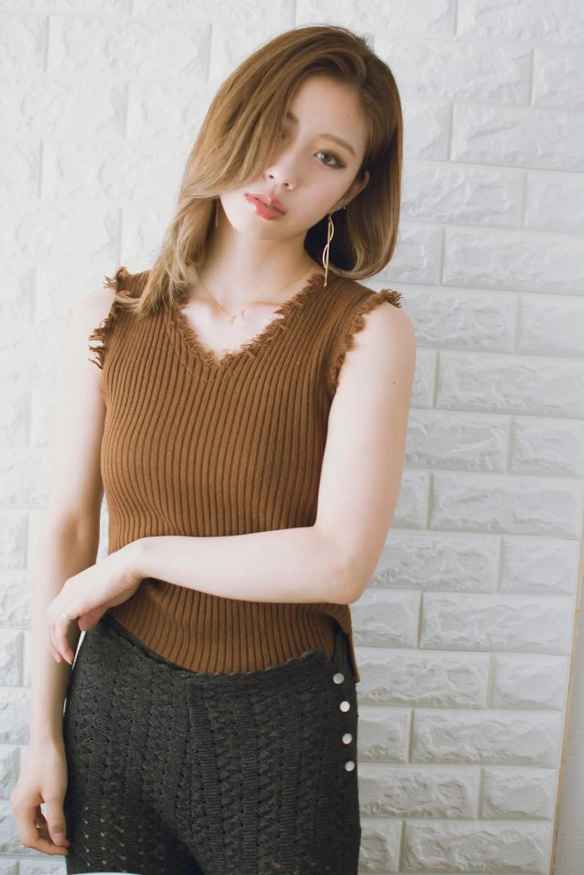 ミディアム カラー ショートボブ ベージュカラー ブルーカラー ブルージュ グレージュ 撮影モデル 斉藤 正敏のその他イメージ