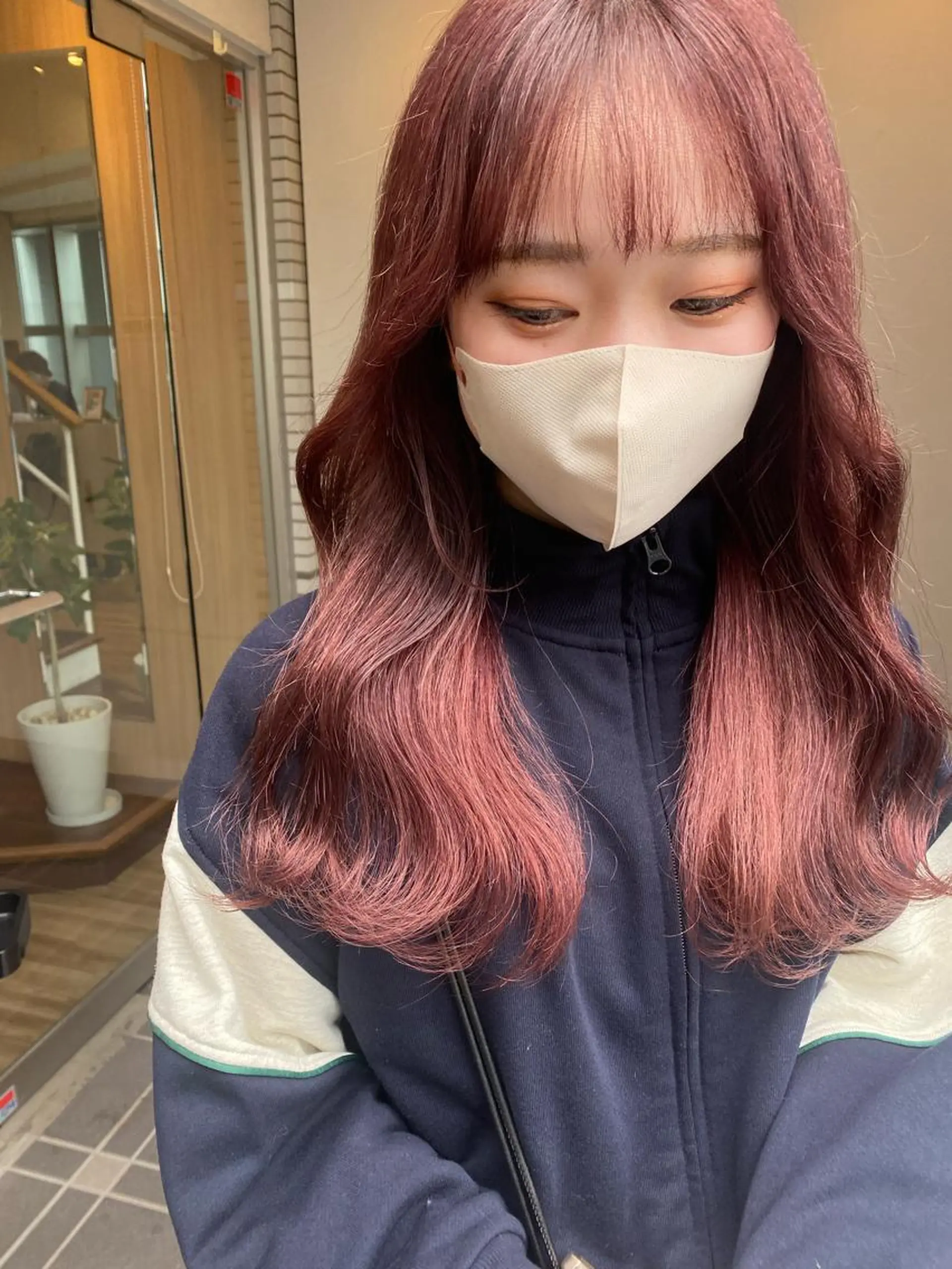 ロング レイヤーカット /透明感/千葉怜寿のヘアスタイル