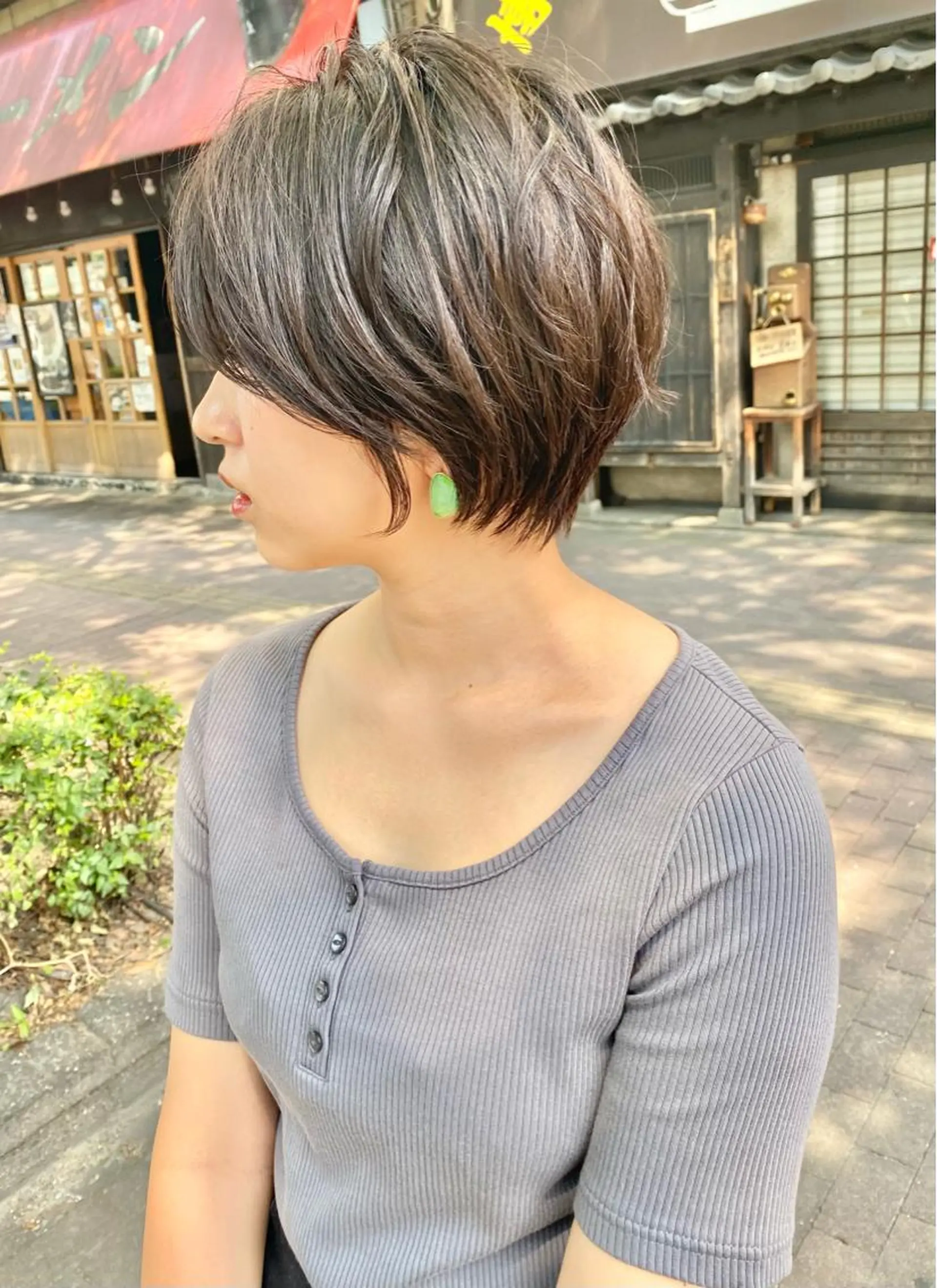 ショート カラー 丸みショート ショートヘア カット ヘアカラー トリートメント 山崎 雄太のヘアスタイル
