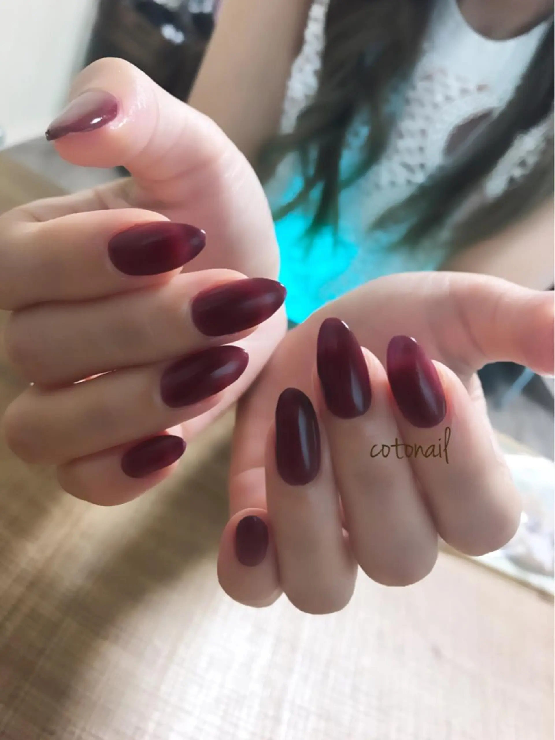 ロング ネイル シンプルネイル ツメトマツゲ .のネイルデザイン