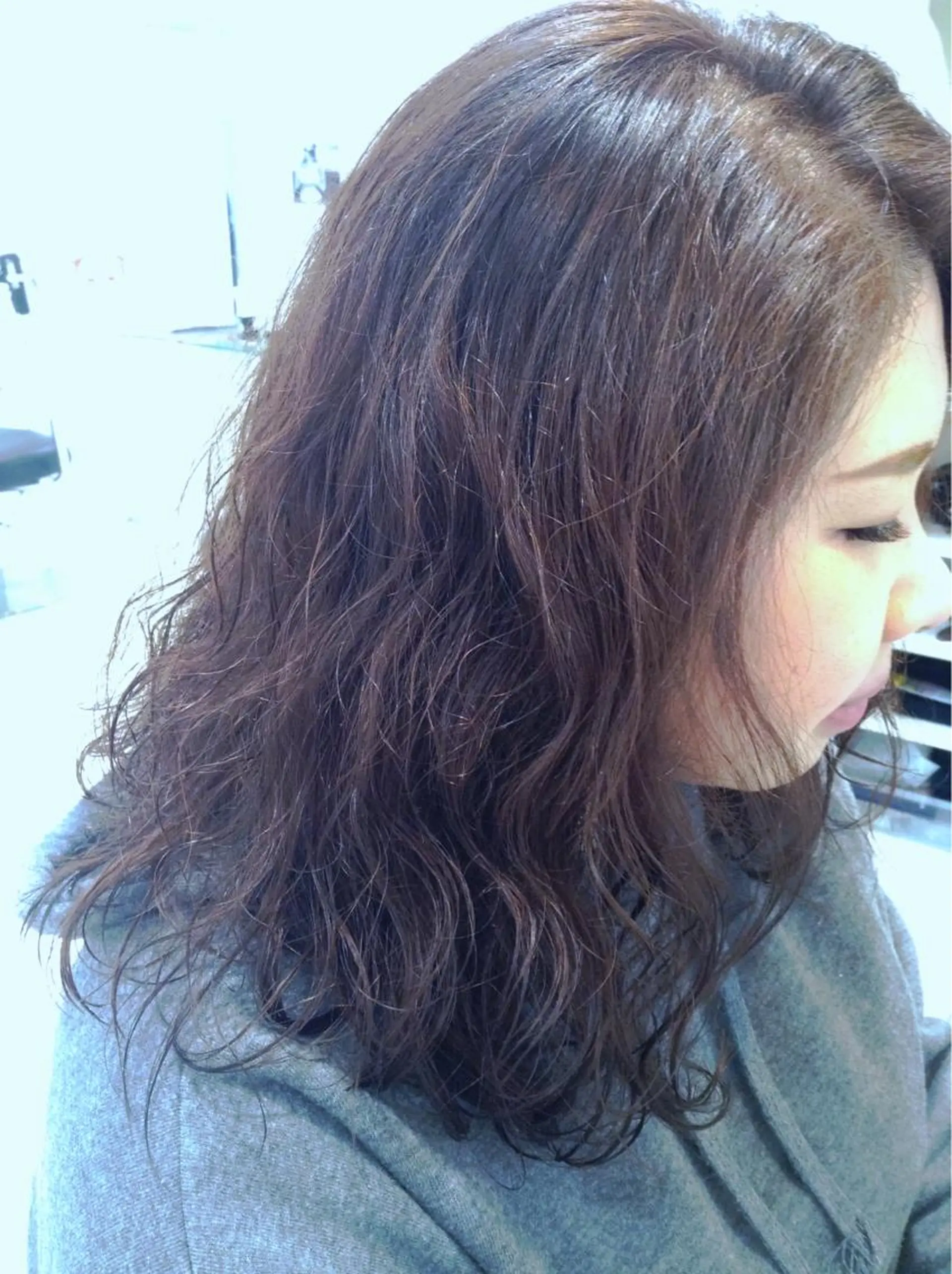 ミディアム カラー パーマ カット ヘアカラー パーマ GLADGE池袋所属・レイヤーカット ショート/宮本洋介のヘアスタイル