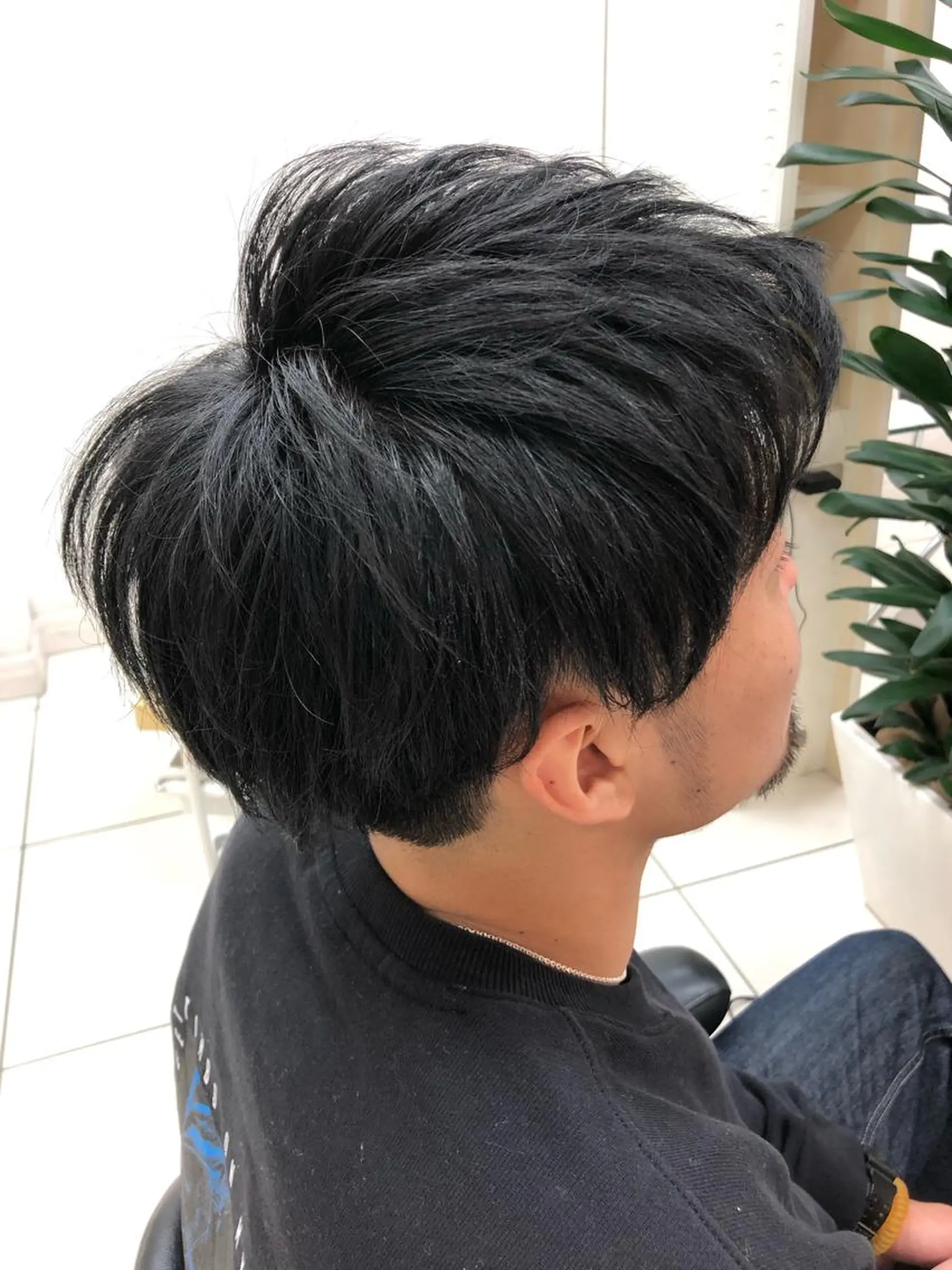 メンズ アップバング ツーブロック 渕向 克海のヘアスタイル