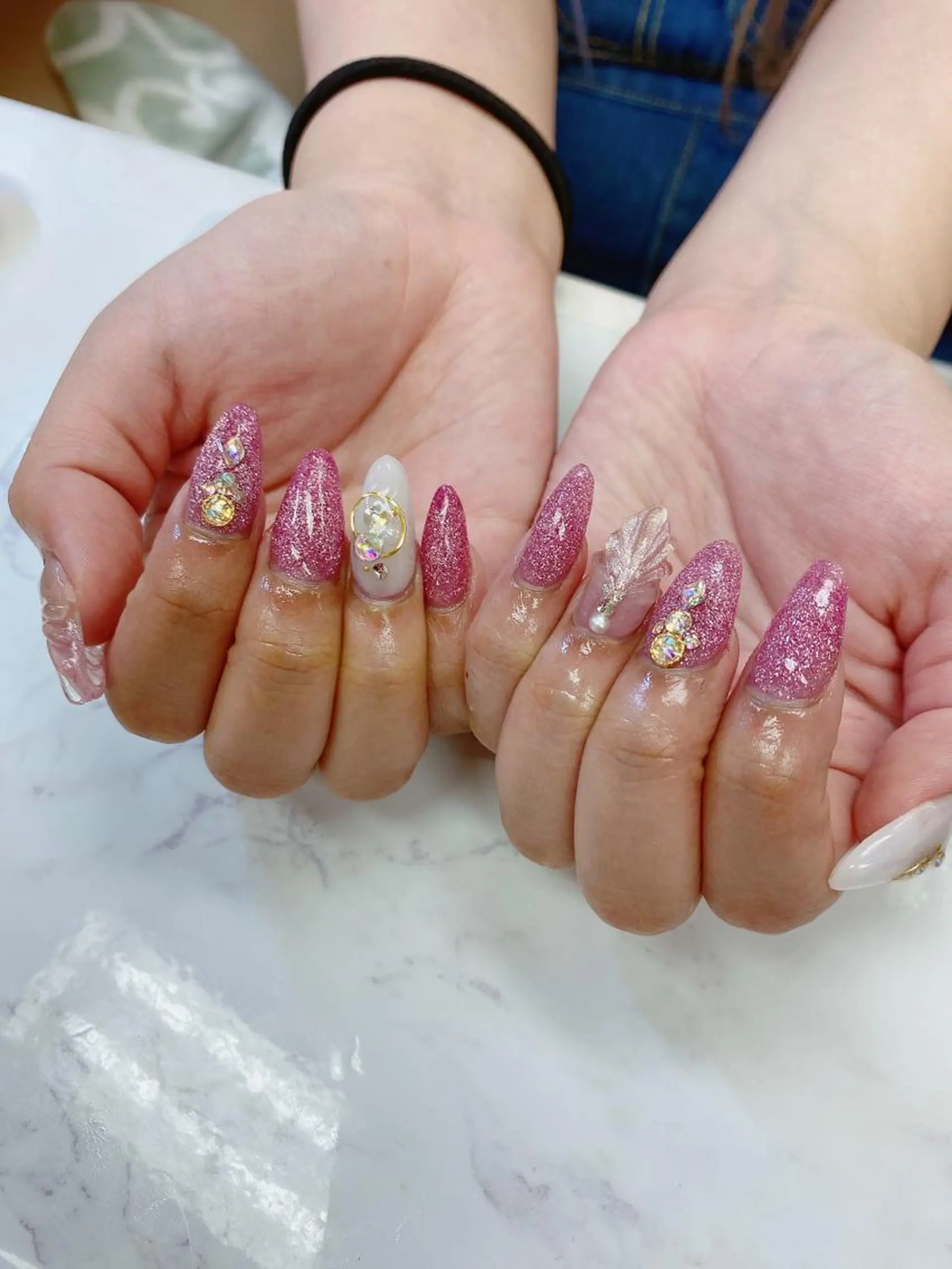 ミディアム ハンドネイル JNA認定講師🌸 RIEのネイルデザイン