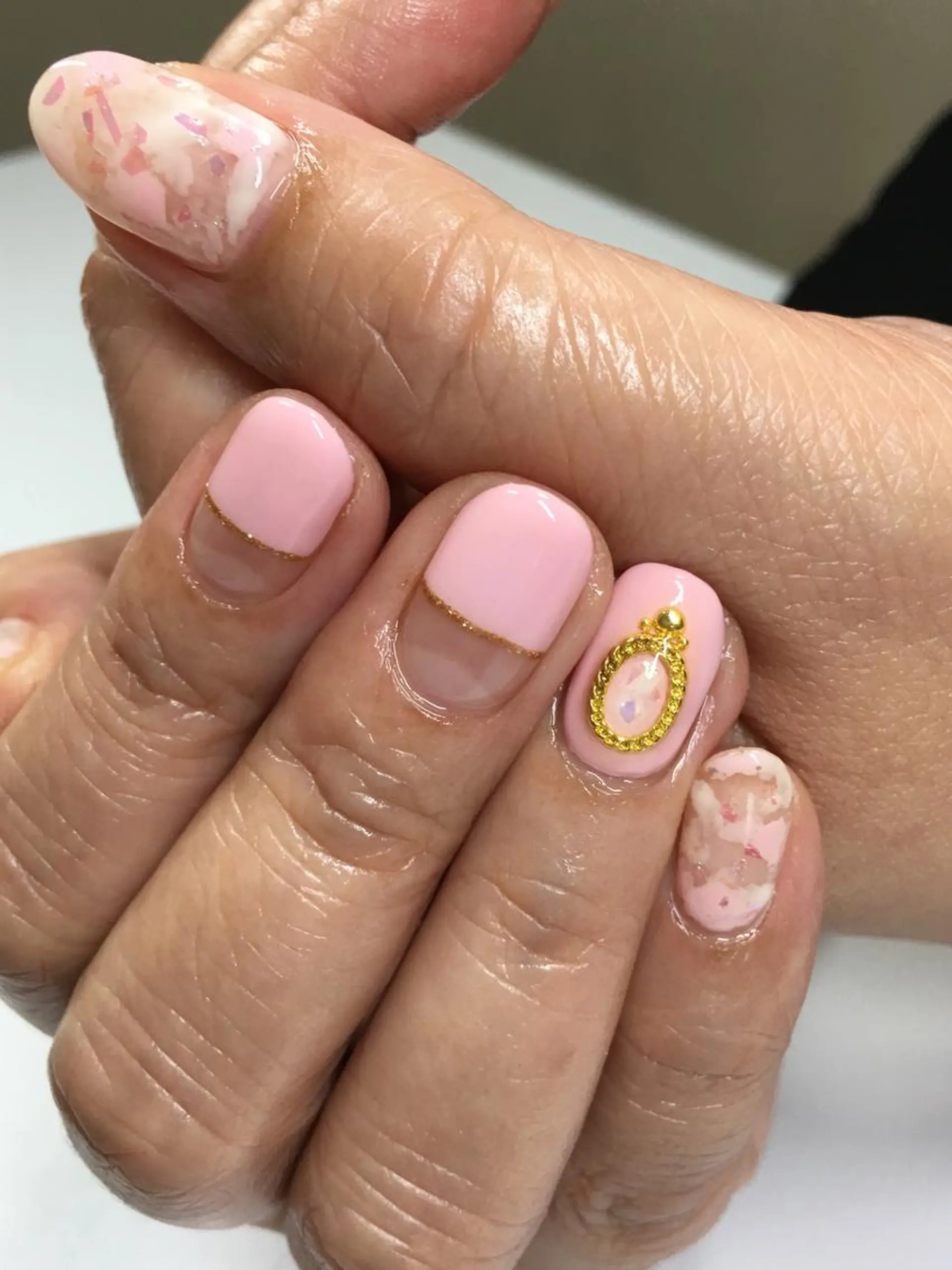 ネイル ピンク 春ネイル glow_ nailのネイルデザイン