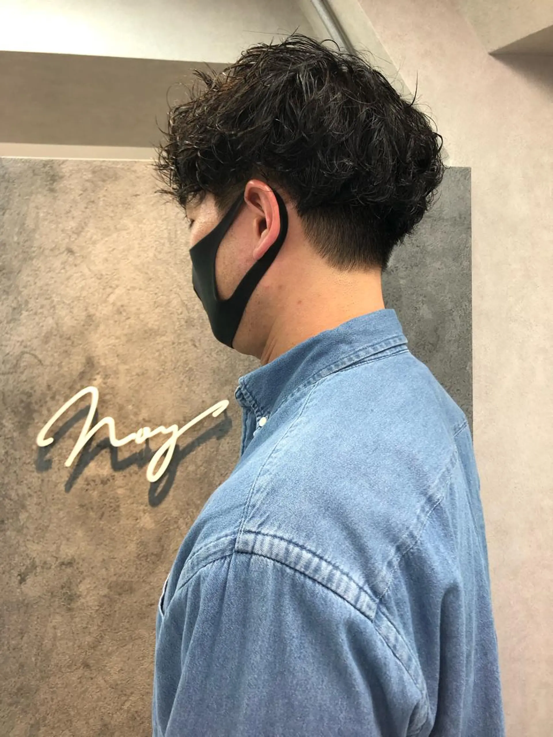 パーマ メンズ 波巻きパーマ カット パーマ トリートメント Noy所属・Noyヨシモト ヒロトのヘアスタイル