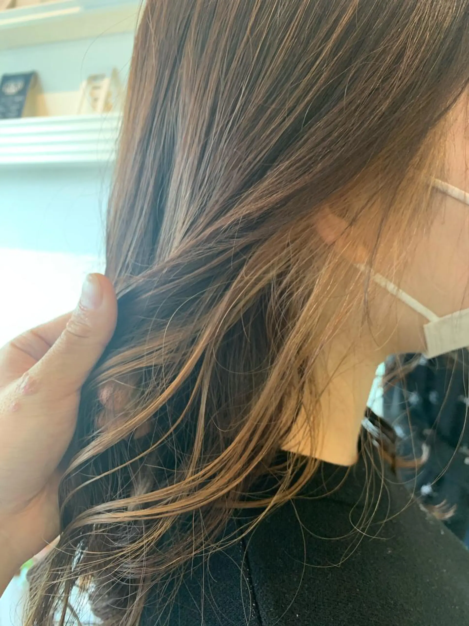 セミロング ヘアカラー トリートメント ヘッドスパ ヘアセット 山口 竣也のヘアスタイル