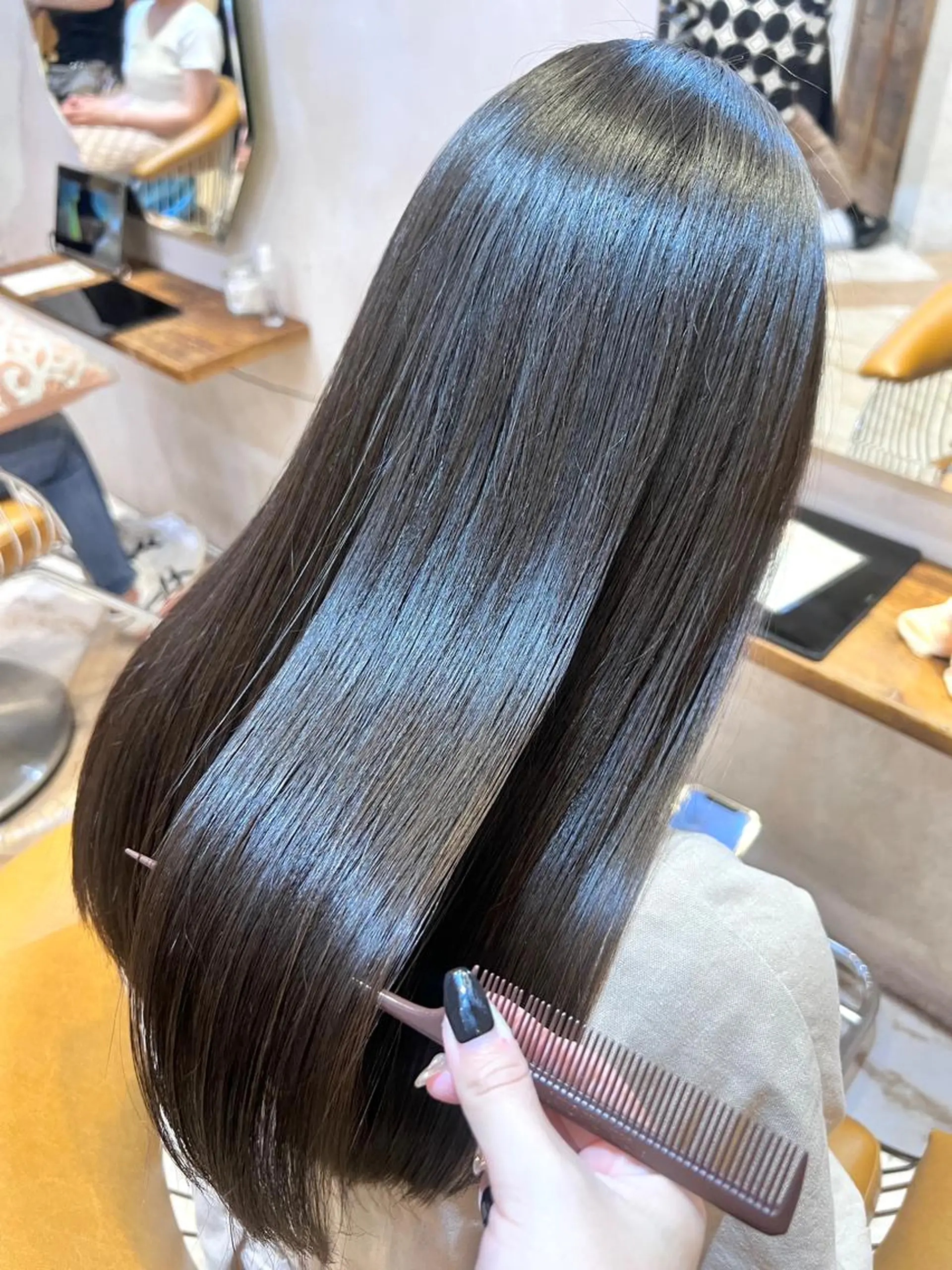 ロング カット 縮毛矯正 トリートメント MIKU /ボブ/外ハネボブのヘアスタイル