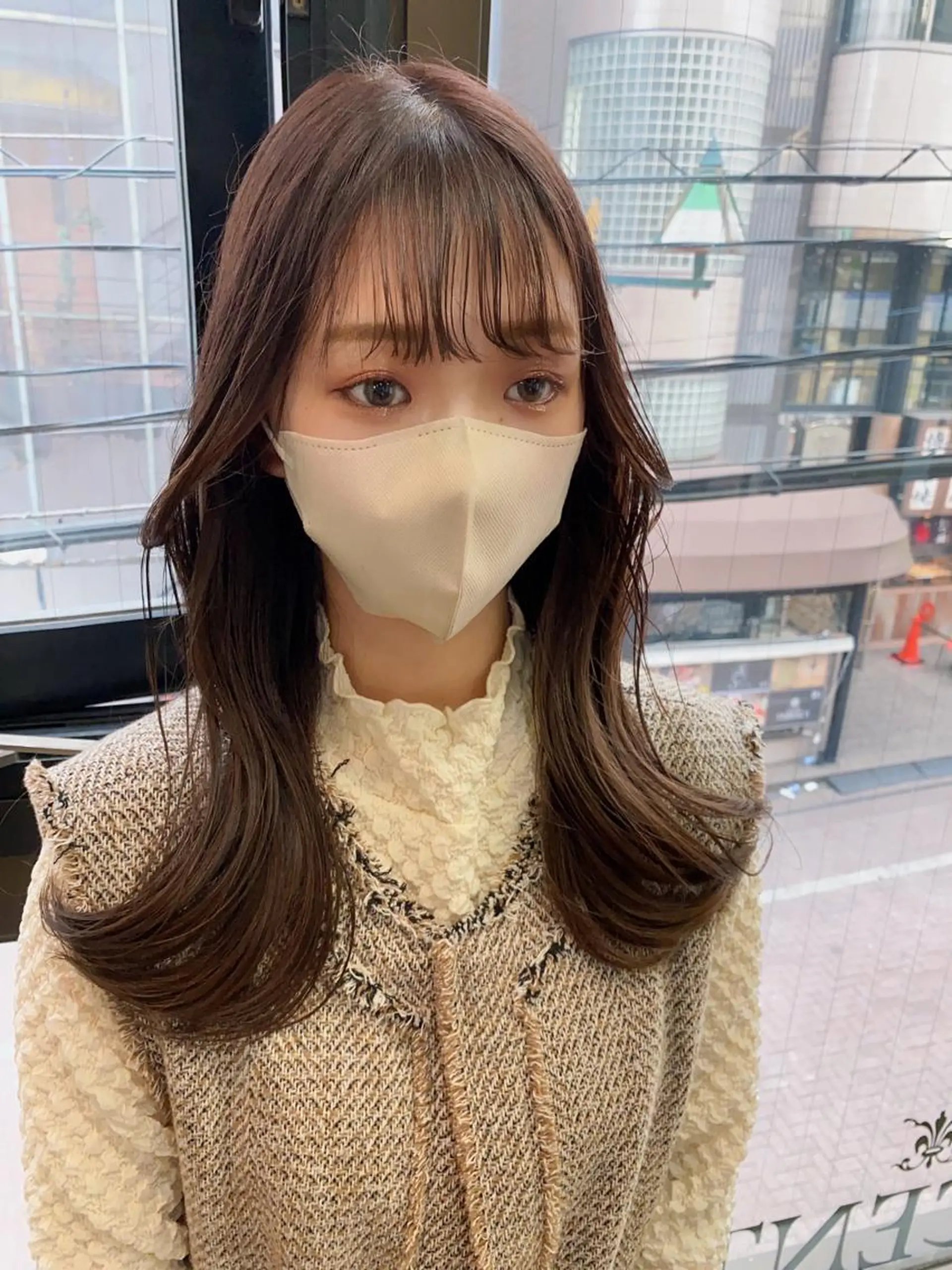 ロング カラー グレージュ GO TODAY シェアサロン 町田店所属・韓国ヘア🇰🇷 スズキのヘアスタイル