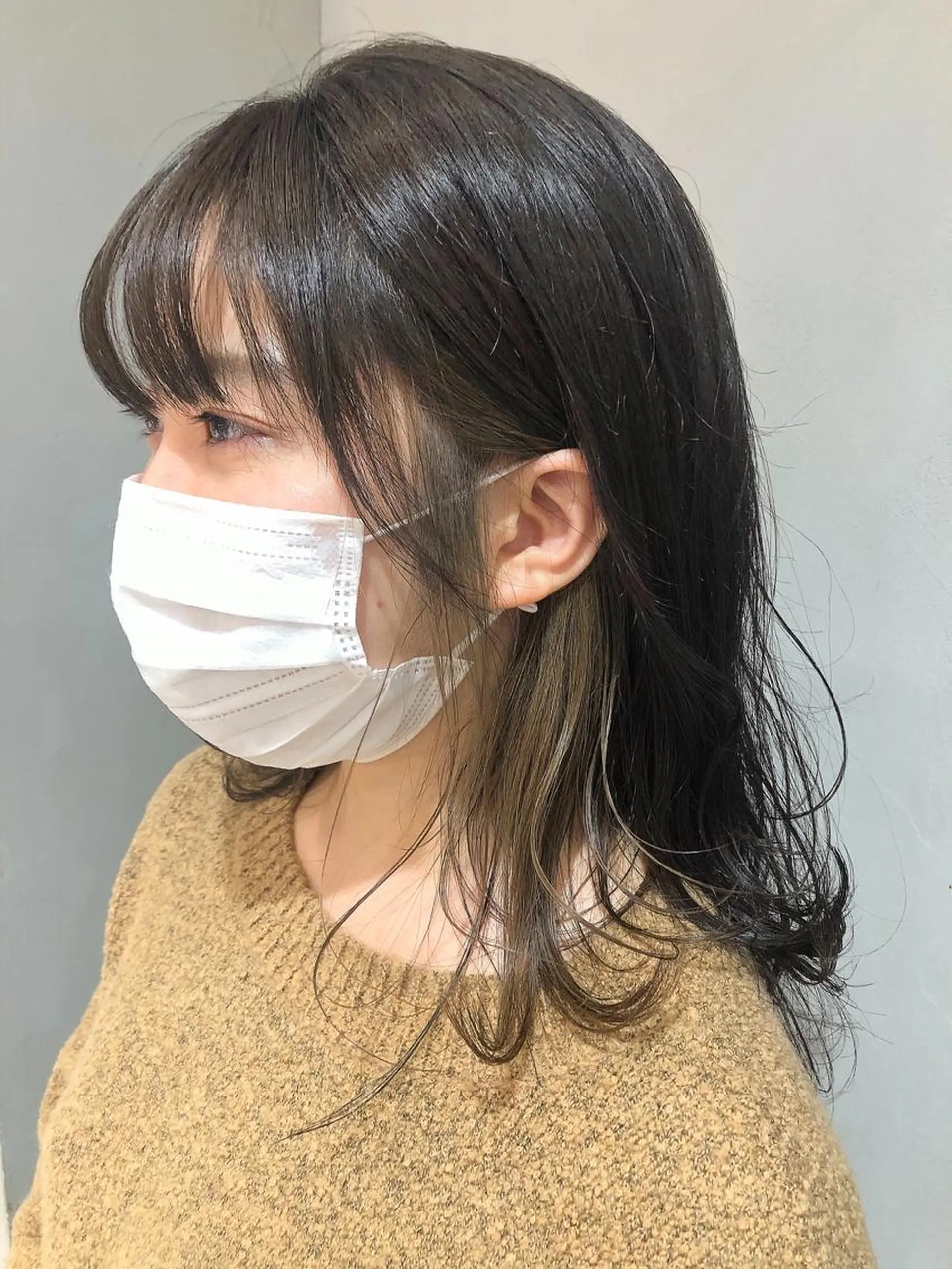 ミディアム カラー 圧倒的透明感カラー nana🦕のヘアスタイル