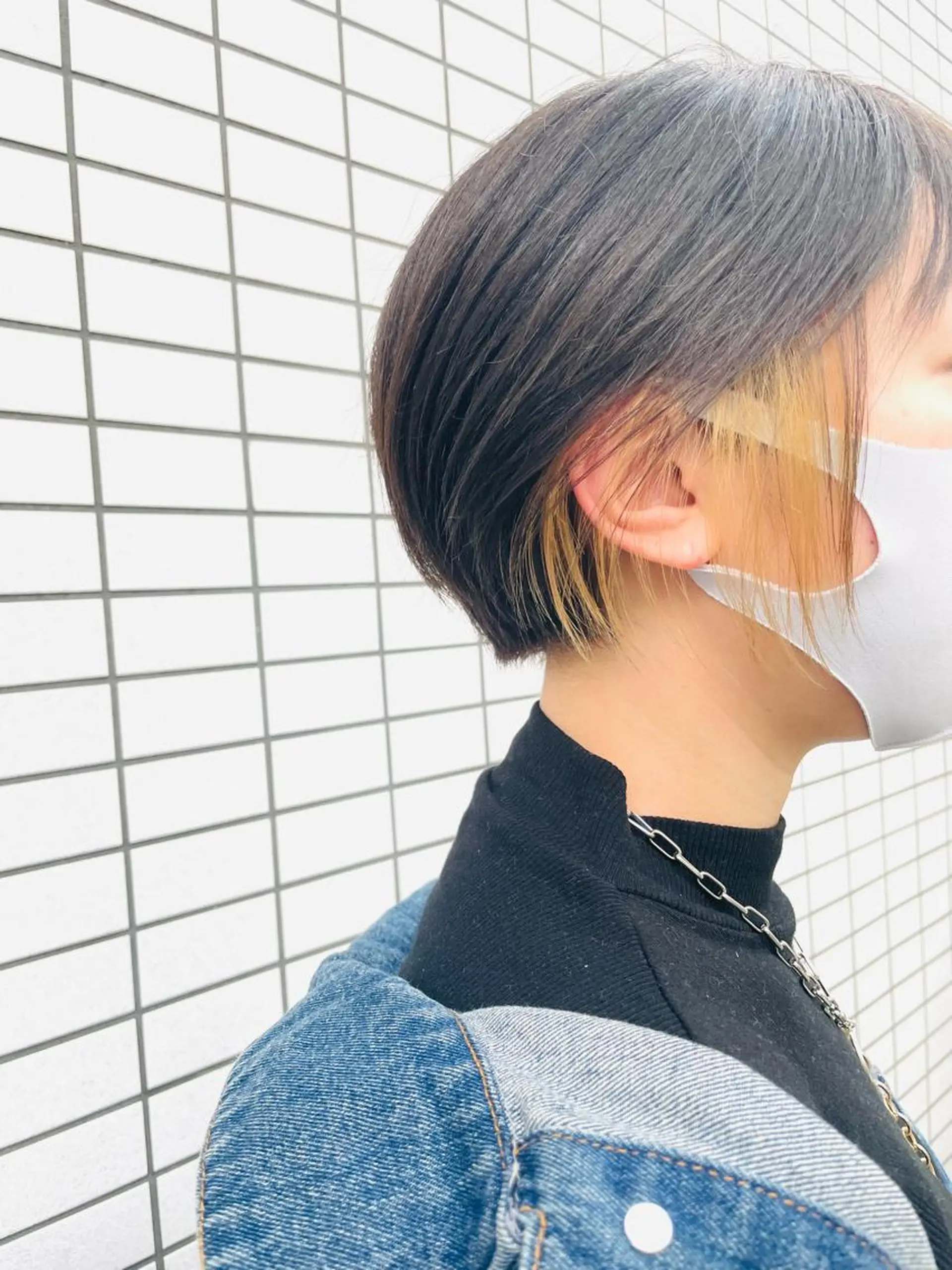 ショート カラー ショートボブ ハンサムショート アディクシーカラー イヤリングカラー ハイライトカラー カット ヘアカラー トリートメント ショートボブ縮毛矯正 髪質改善のプロ山道潤のヘアスタイル